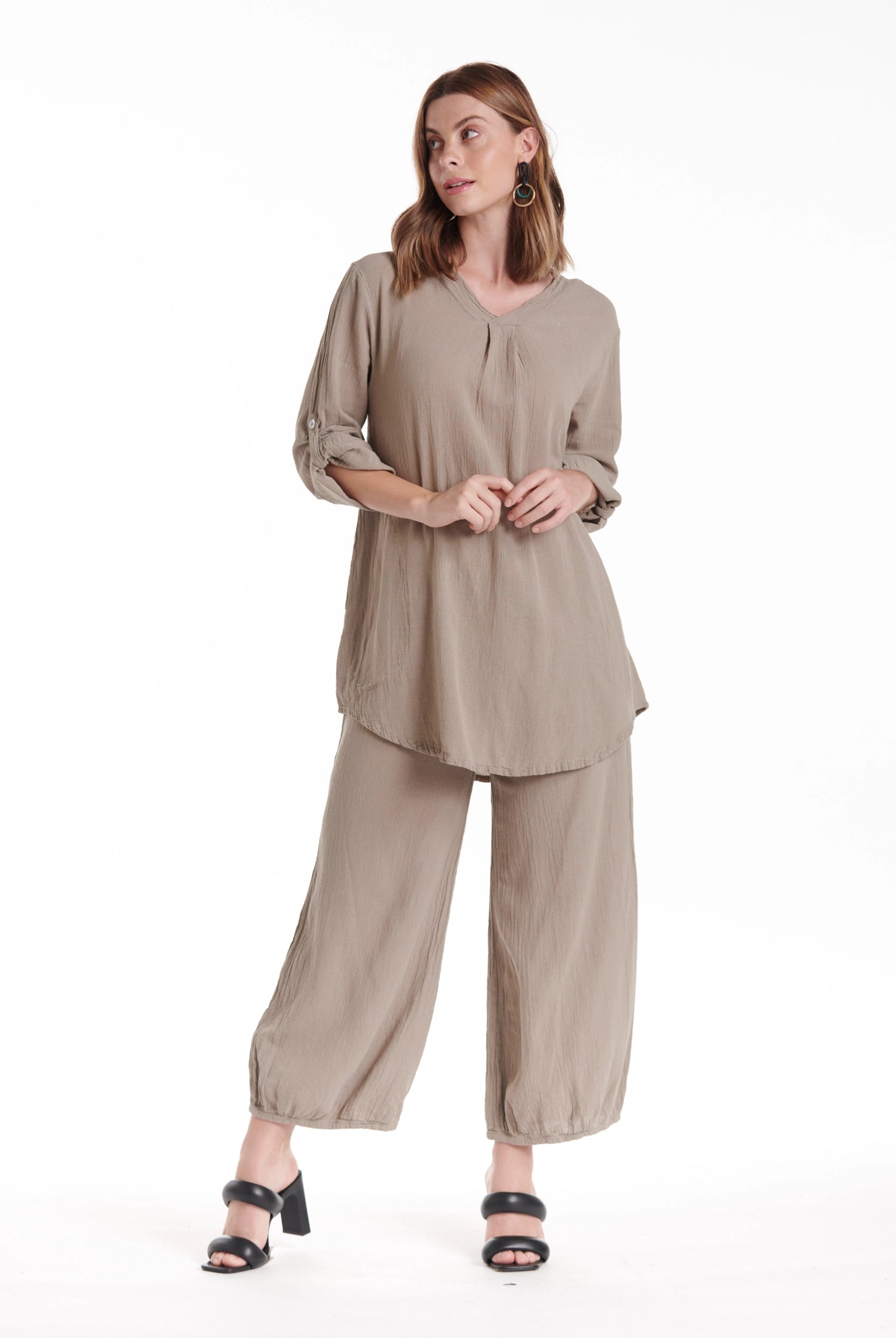 Brunch Cotton Gauze Blouse - Final Sale-Oh My Gauze