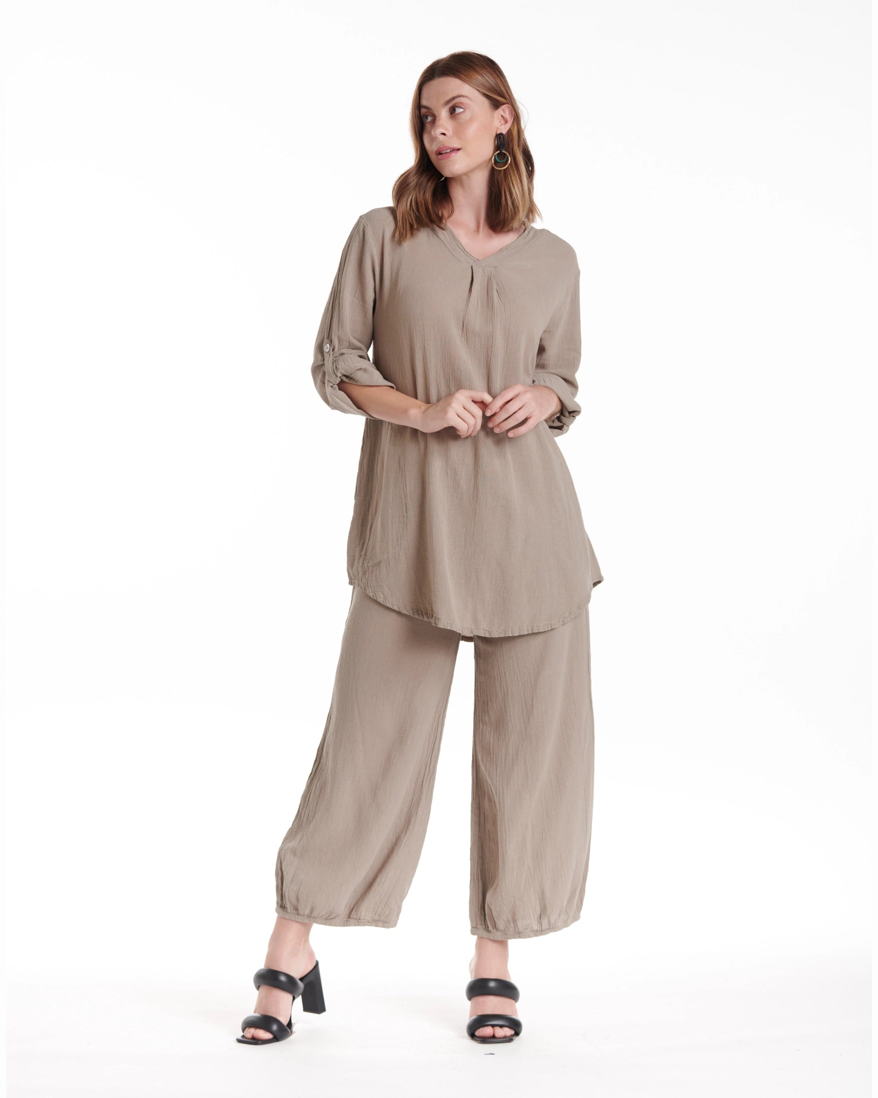 Brunch Cotton Gauze Blouse - Final Sale-Oh My Gauze