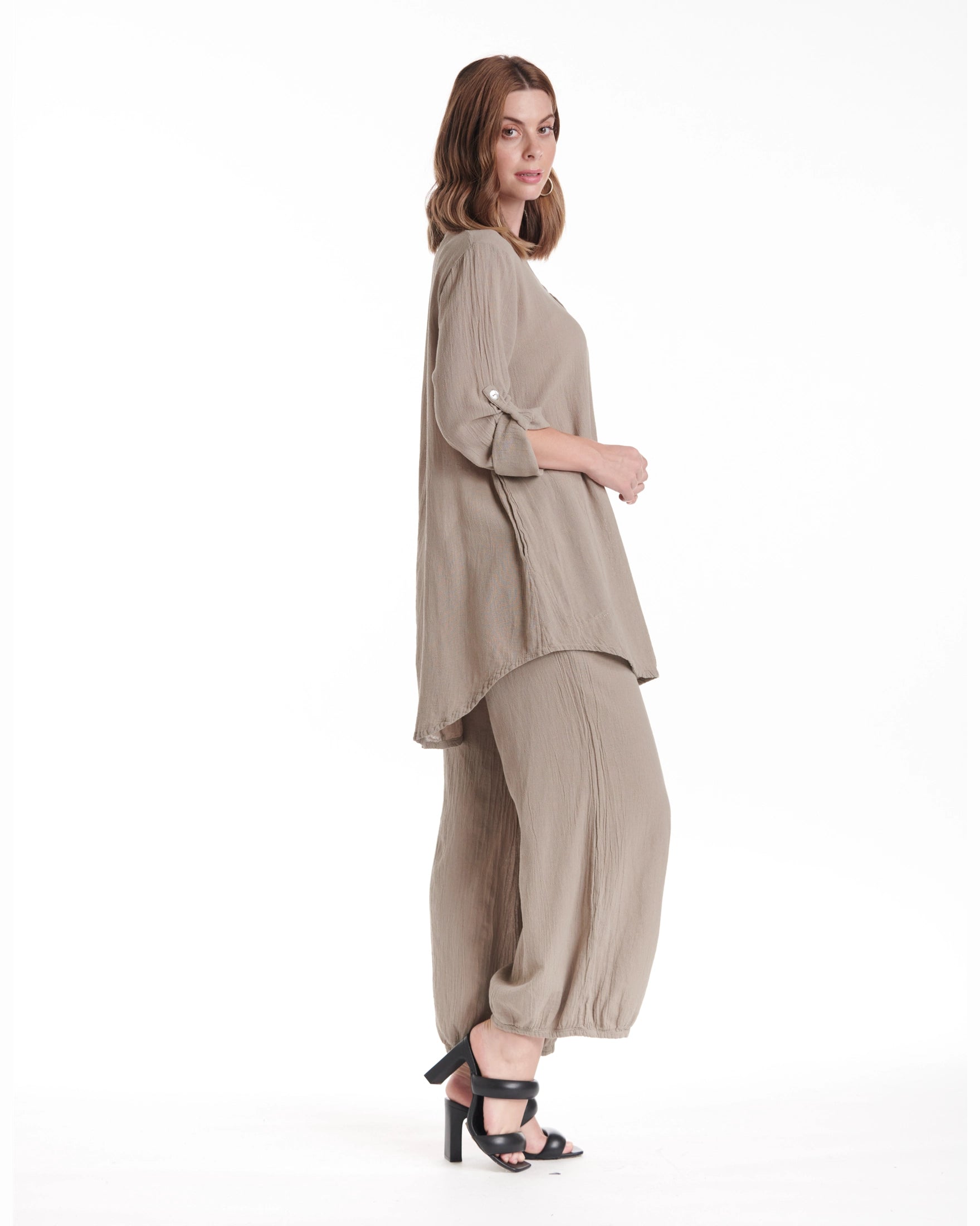 Brunch Cotton Gauze Blouse - Final Sale-Oh My Gauze