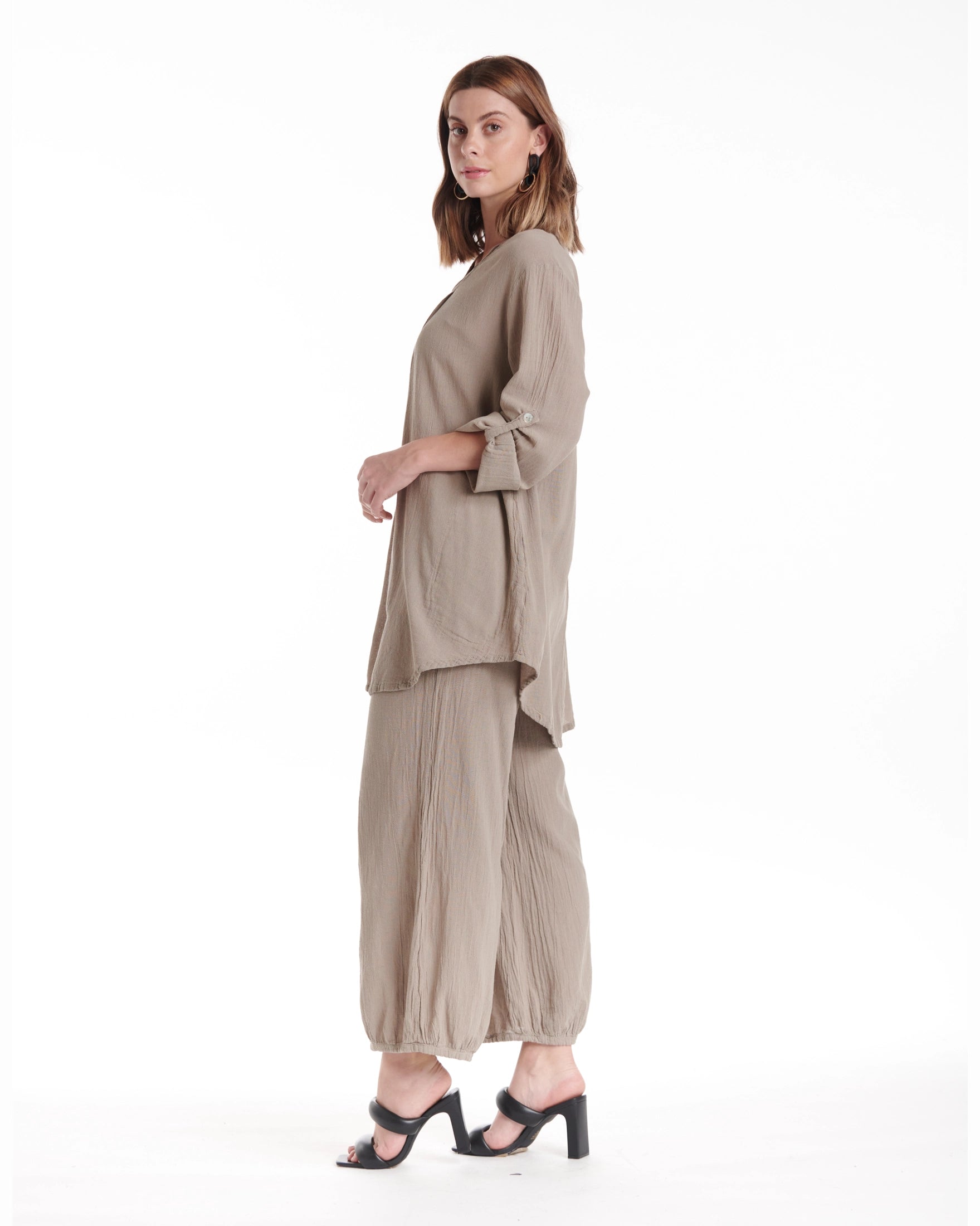 Brunch Cotton Gauze Blouse - Final Sale-Oh My Gauze