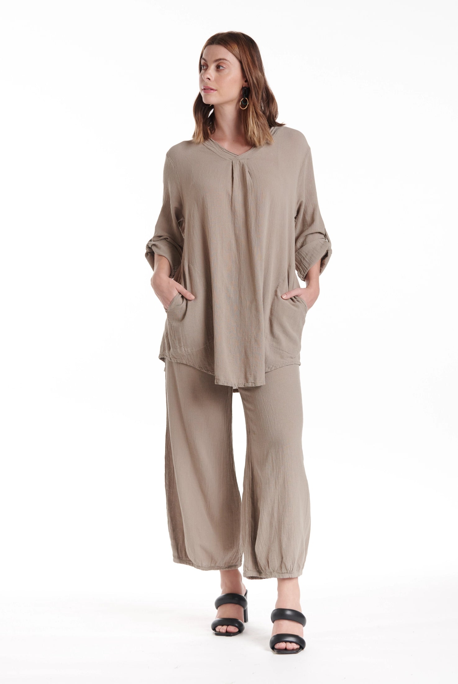 Brunch Cotton Gauze Blouse - Final Sale-Oh My Gauze