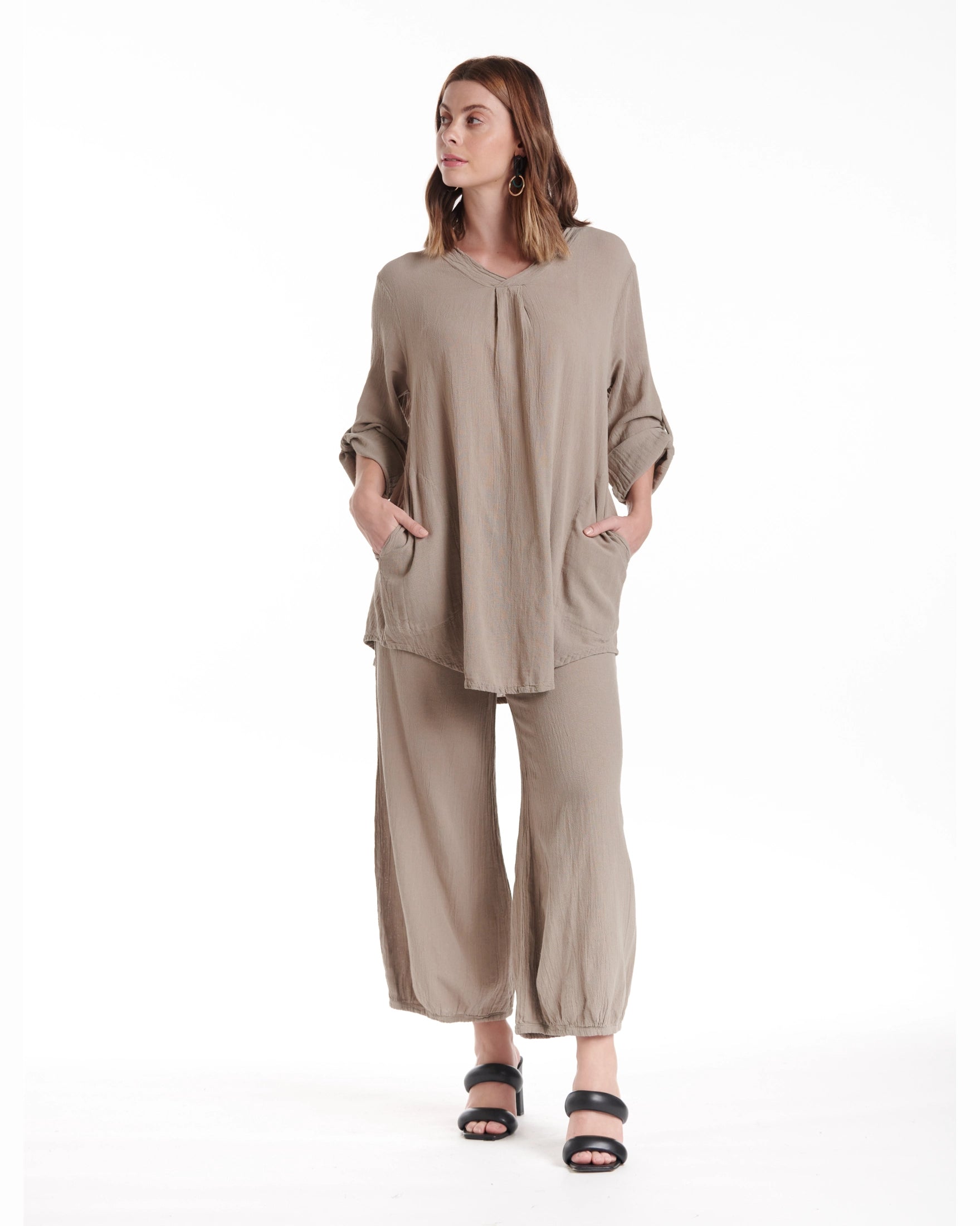 Brunch Cotton Gauze Blouse - Final Sale-Oh My Gauze