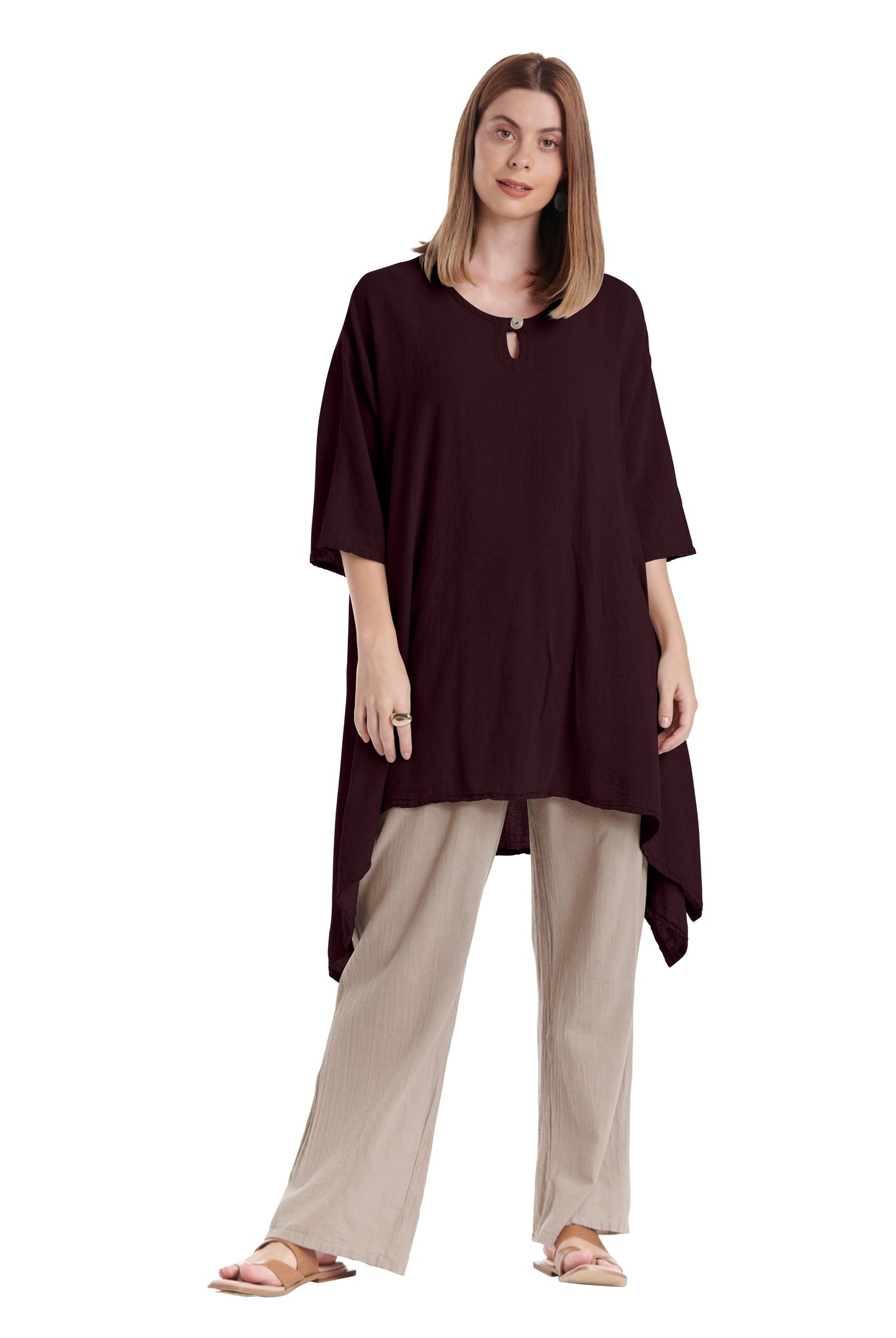 Bunny Cotton Gauze Blouse-Oh My Gauze