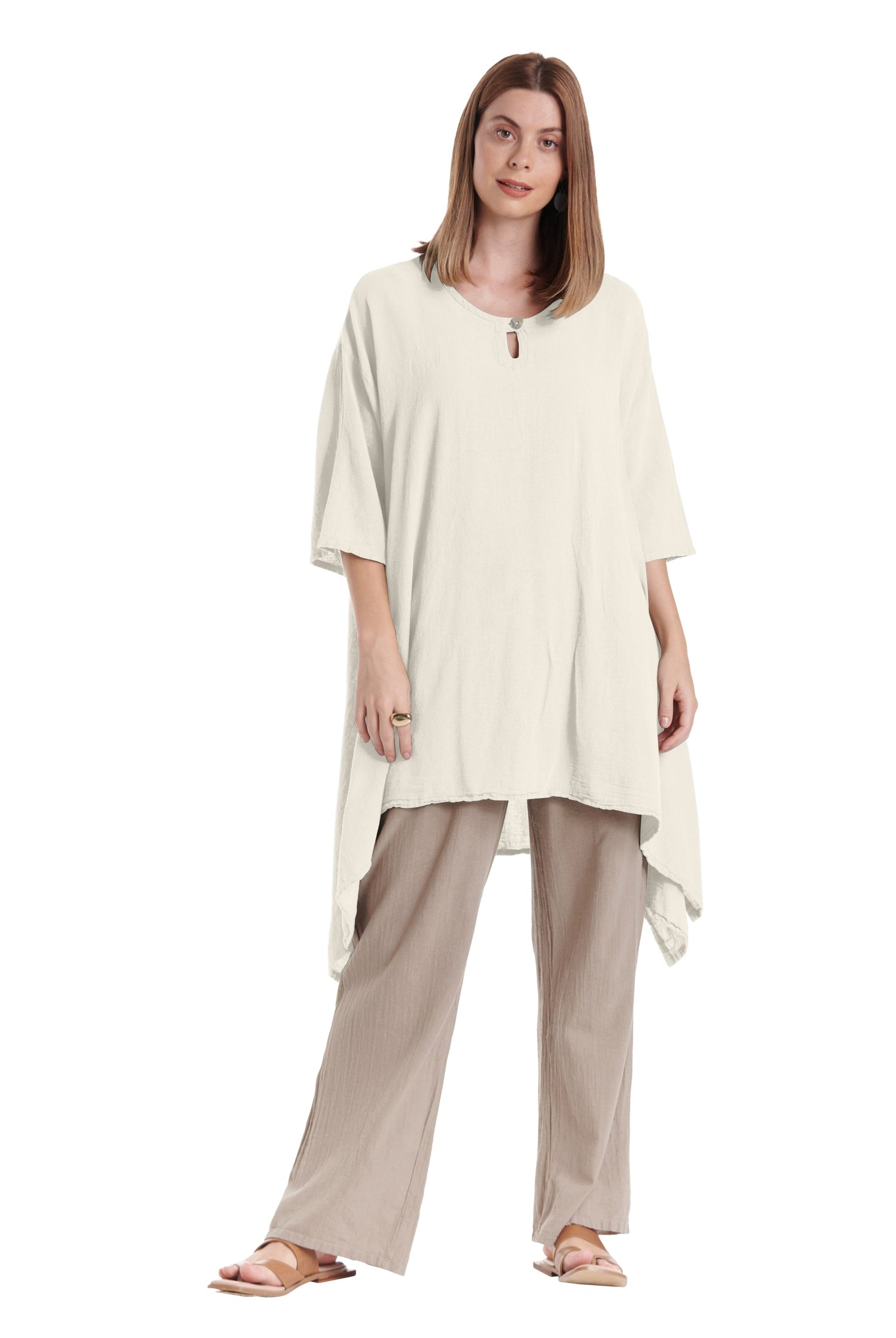 Bunny Cotton Gauze Blouse-Oh My Gauze