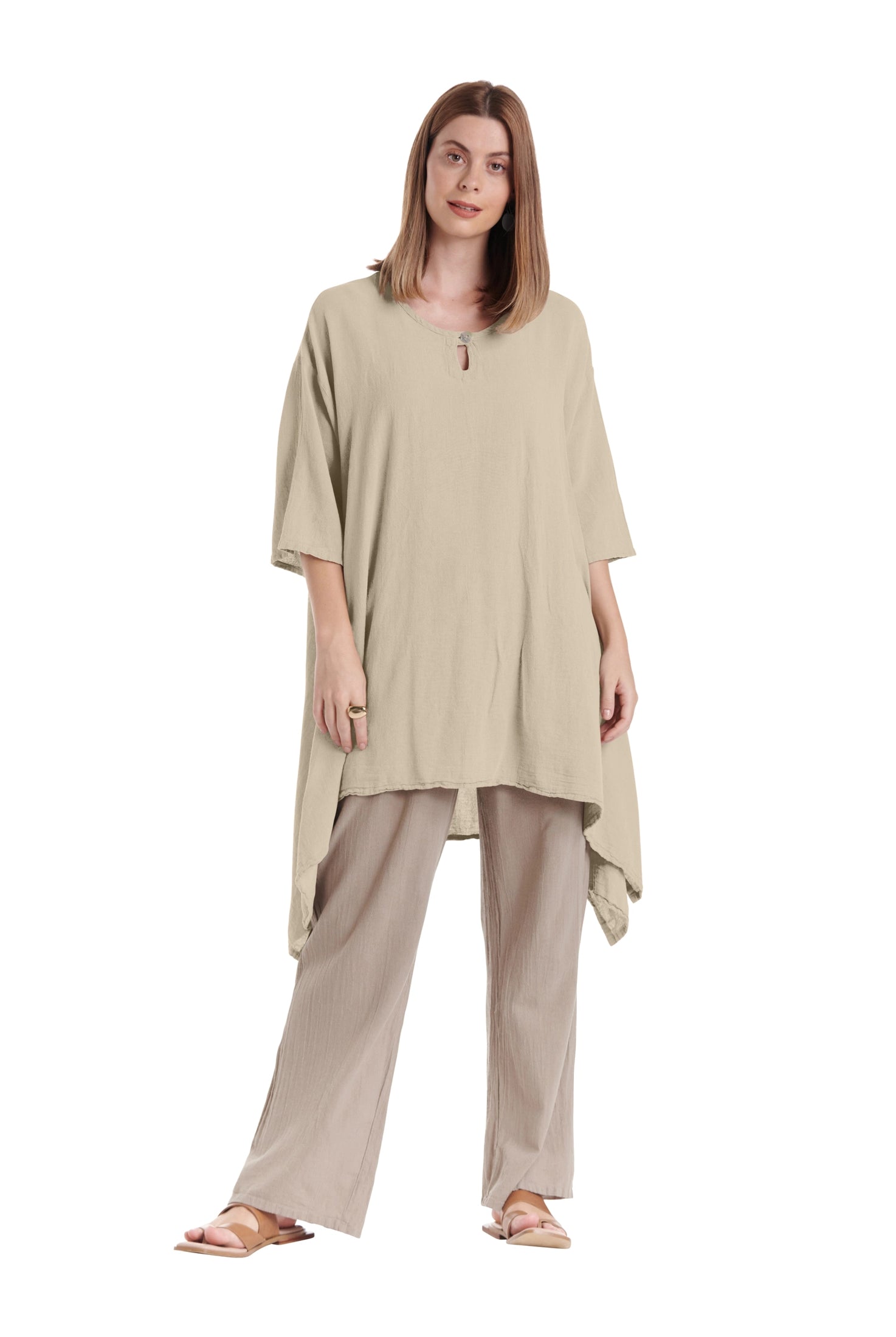 Bunny Cotton Gauze Blouse-Oh My Gauze