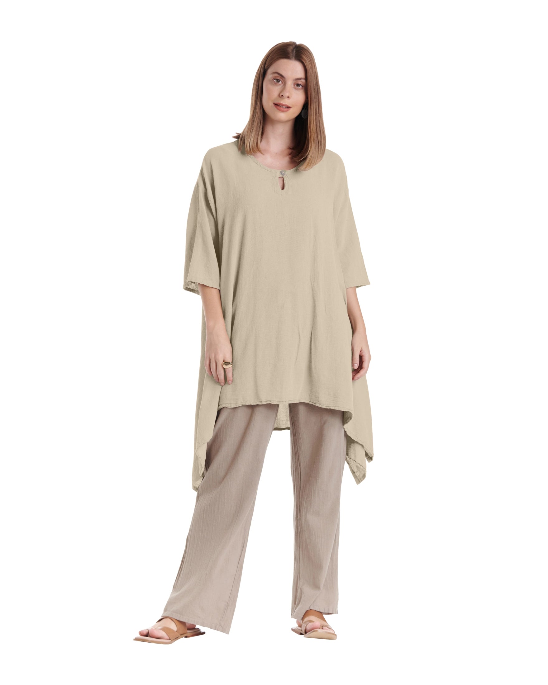 Bunny Cotton Gauze Blouse-Oh My Gauze