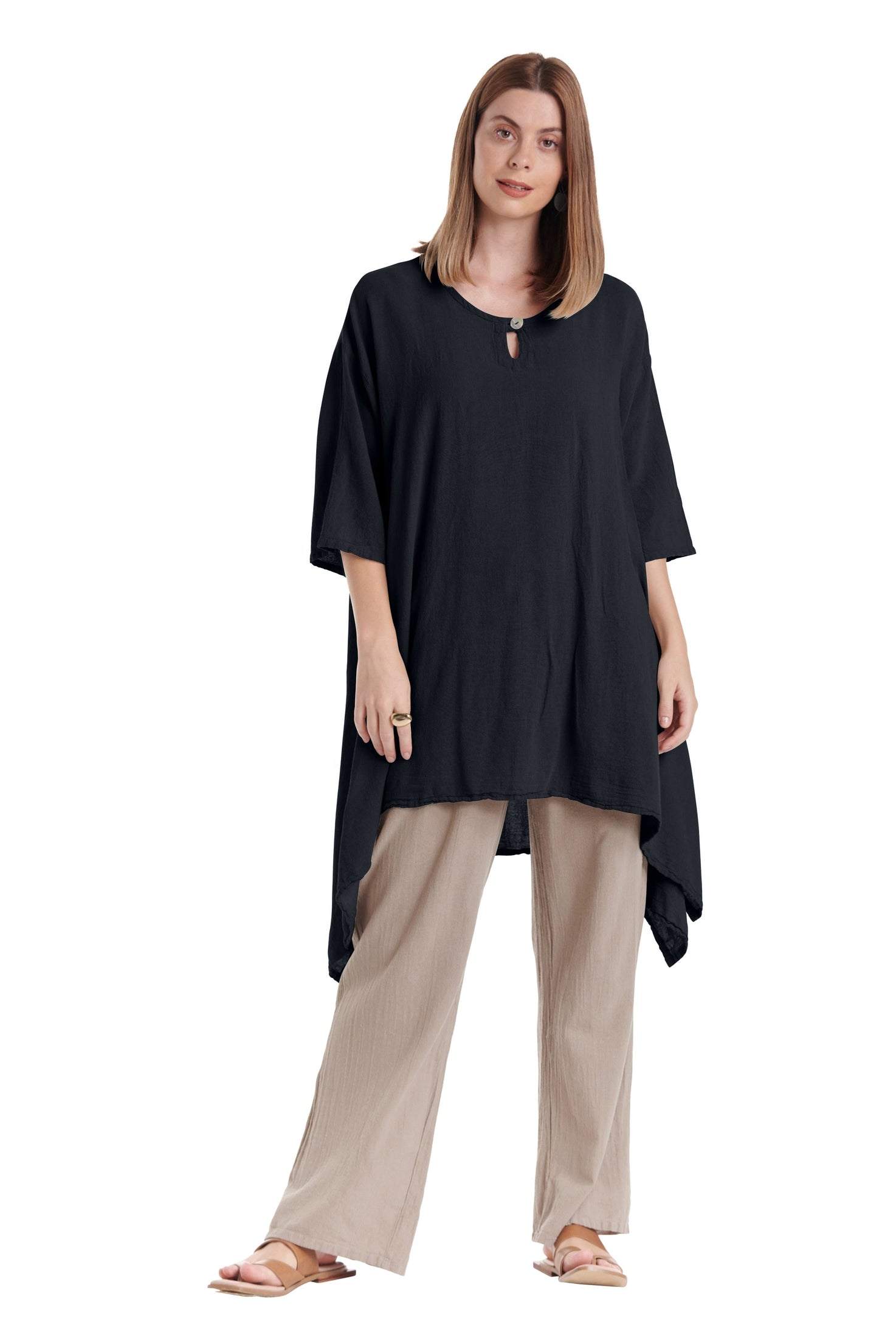 Bunny Cotton Gauze Blouse-Oh My Gauze