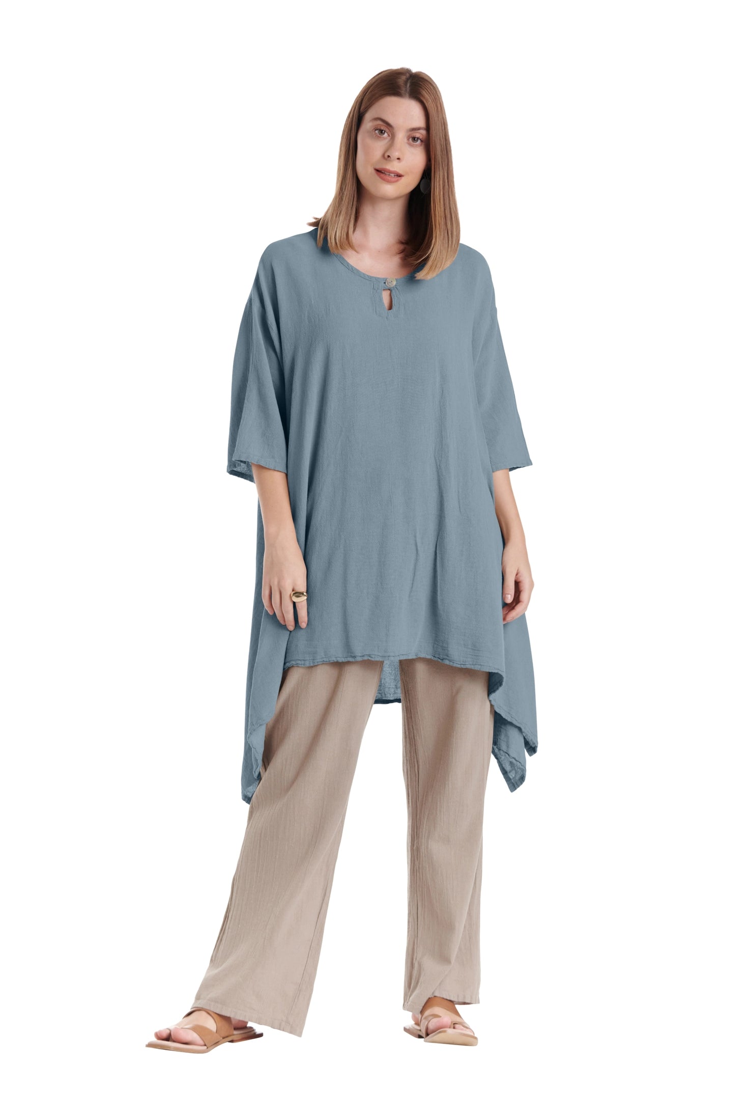 Bunny Cotton Gauze Blouse-Oh My Gauze