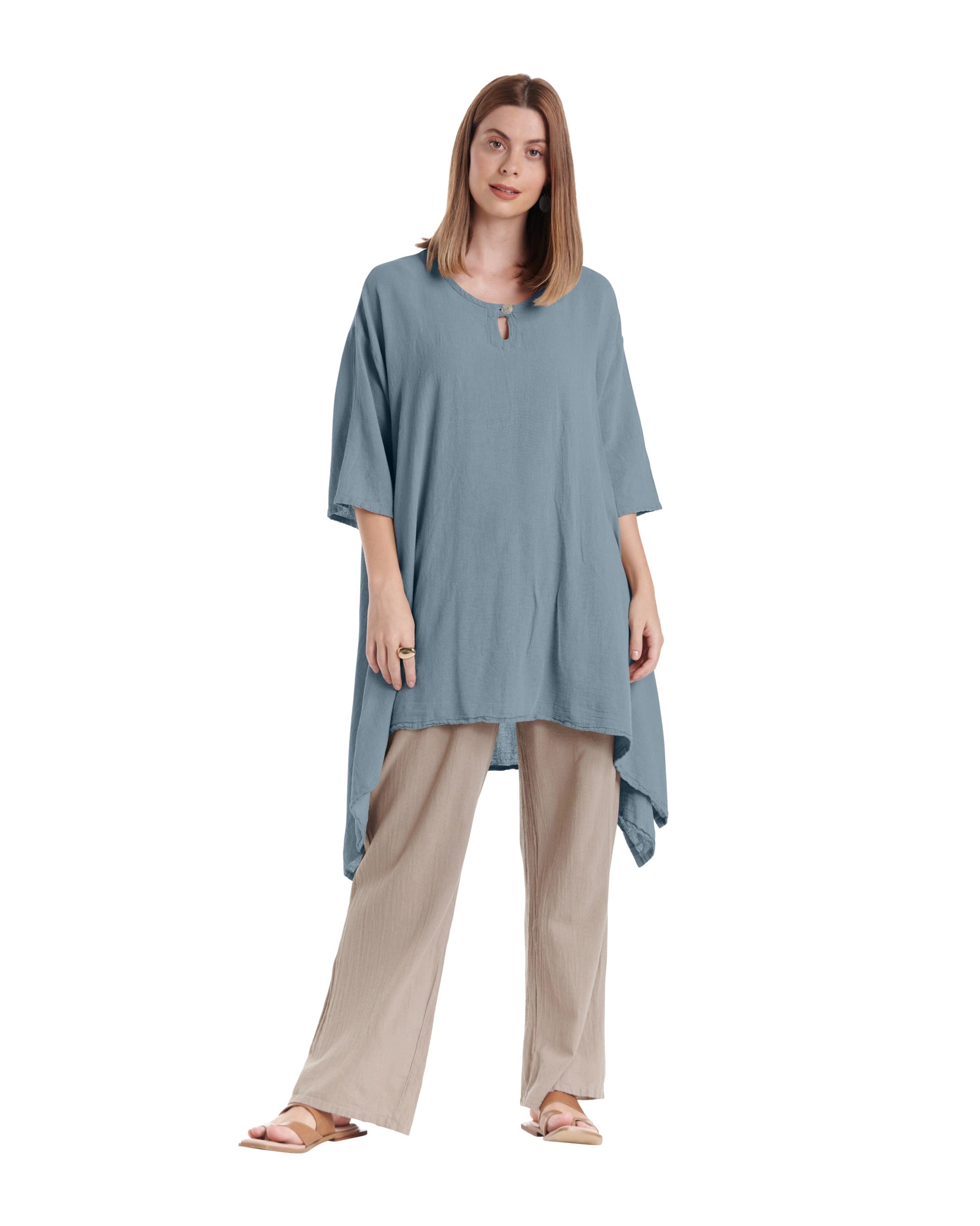 Bunny Cotton Gauze Blouse-Oh My Gauze