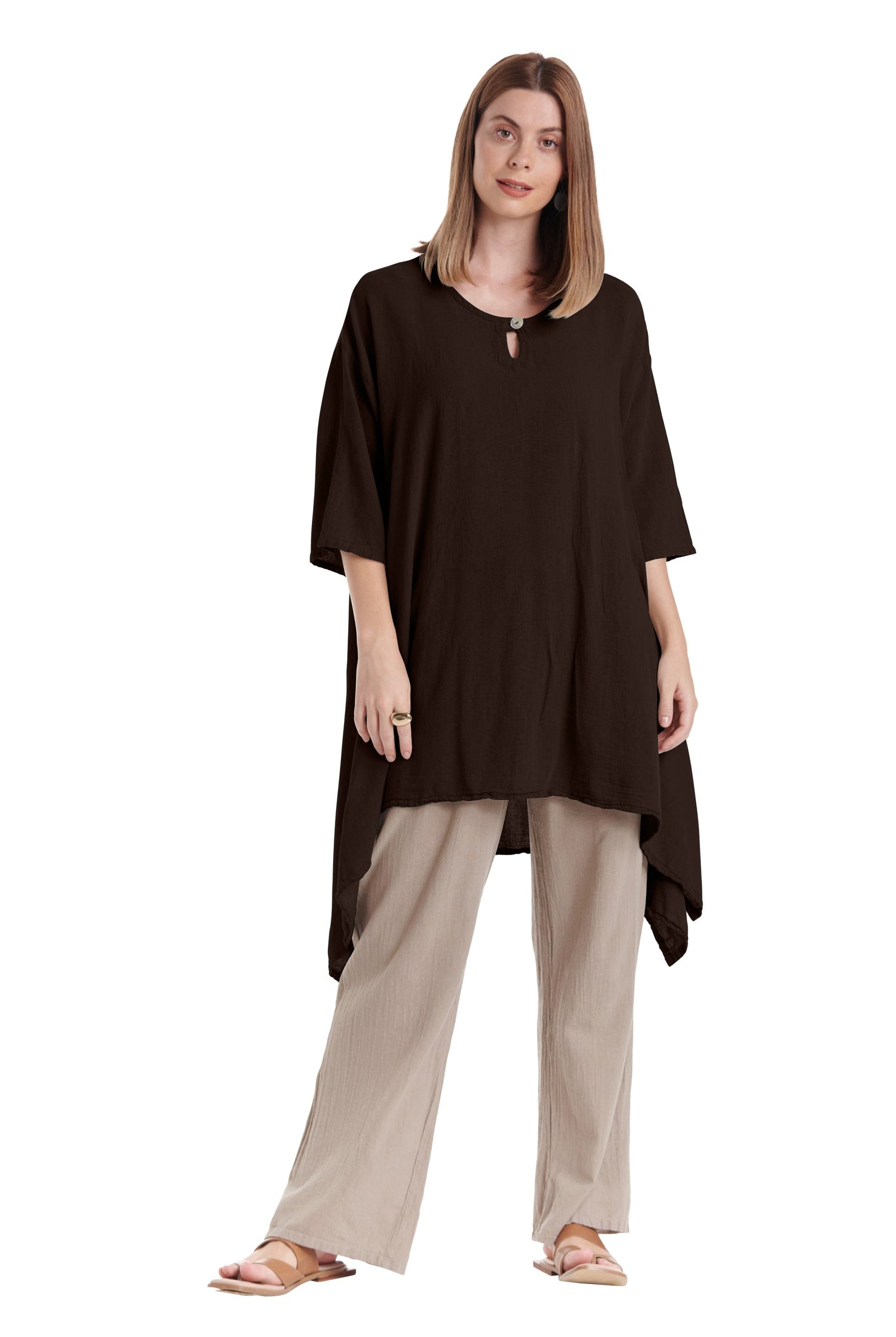 Bunny Cotton Gauze Blouse-Oh My Gauze