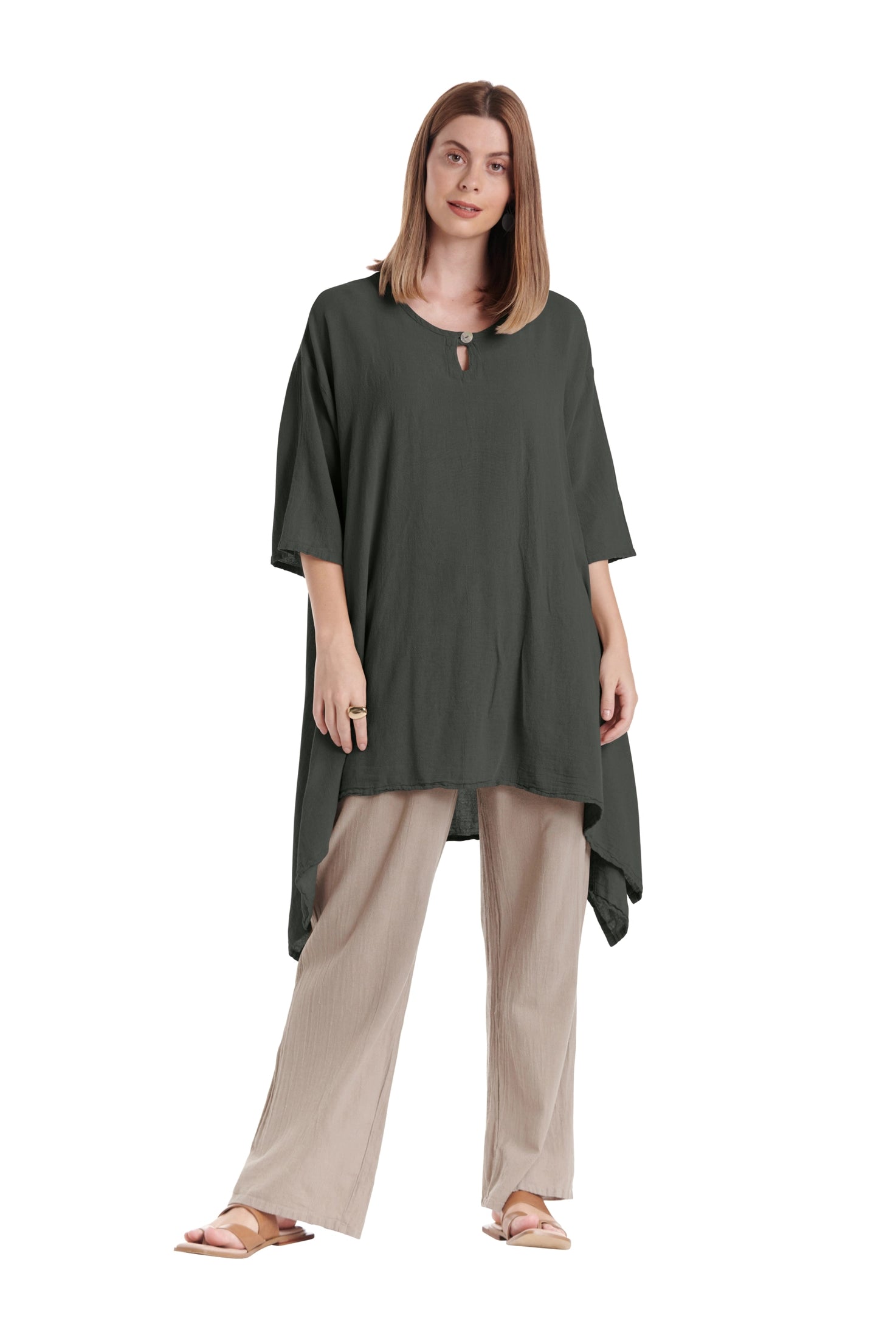 Bunny Cotton Gauze Blouse-Oh My Gauze