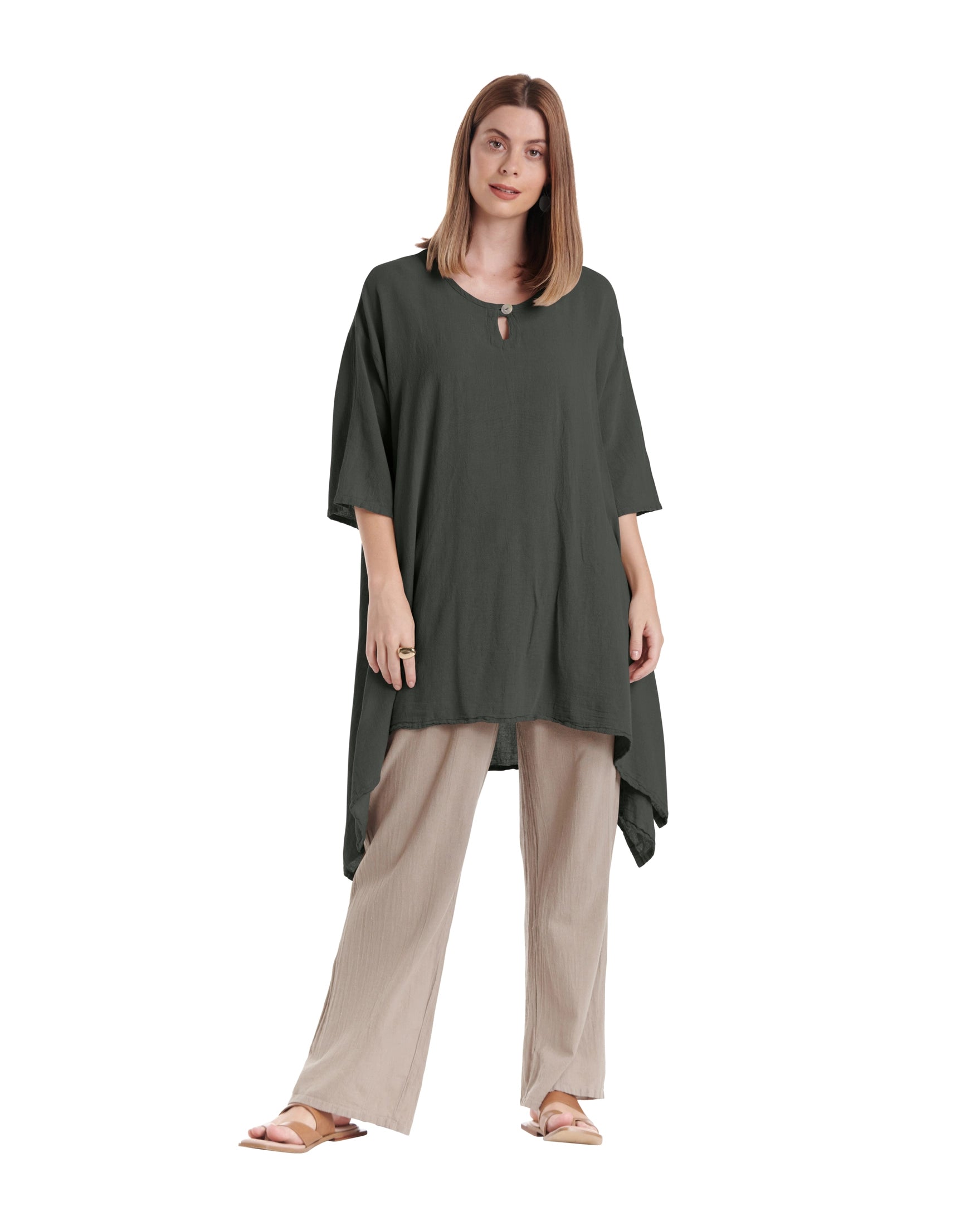 Bunny Cotton Gauze Blouse-Oh My Gauze