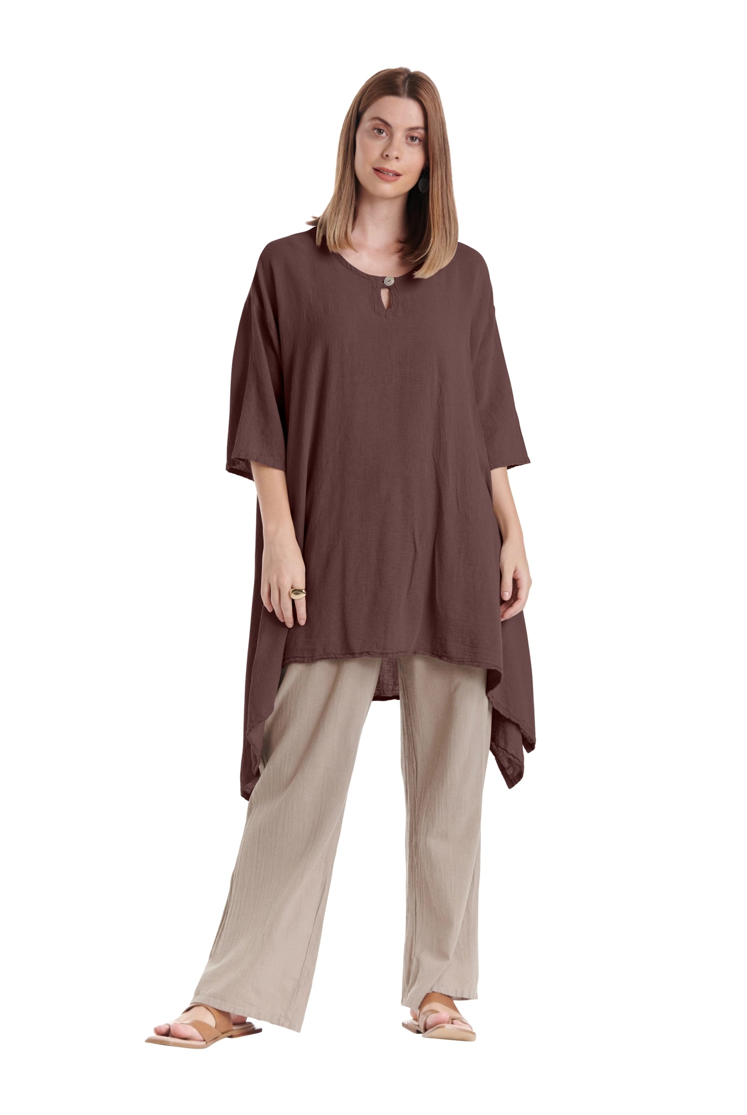 Bunny Cotton Gauze Blouse-Oh My Gauze