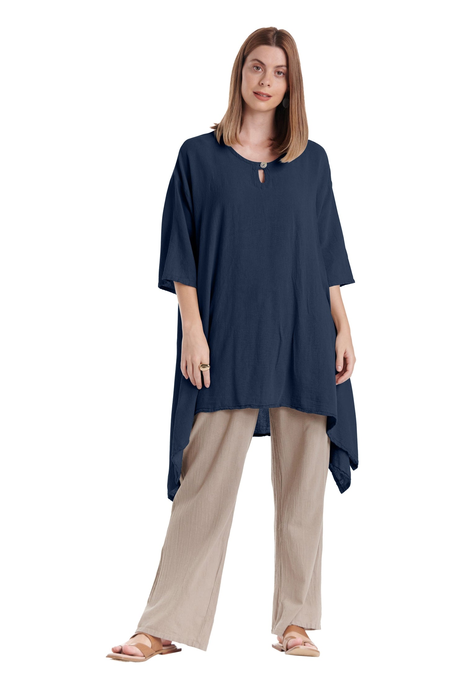 Bunny Cotton Gauze Blouse-Oh My Gauze