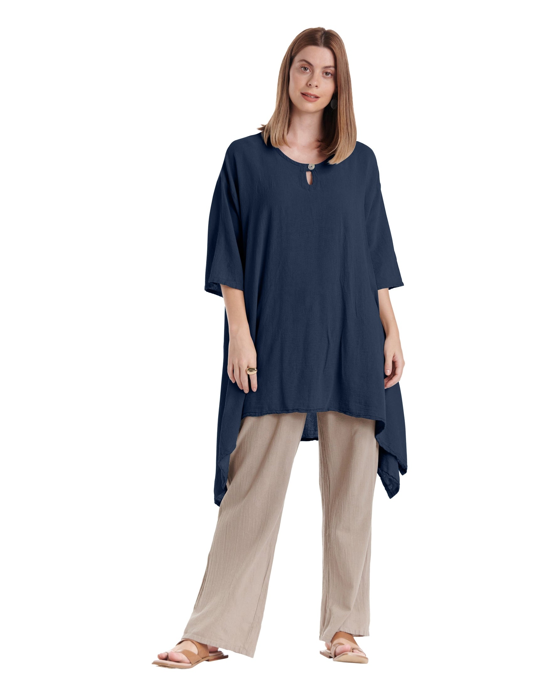 Bunny Cotton Gauze Blouse-Oh My Gauze