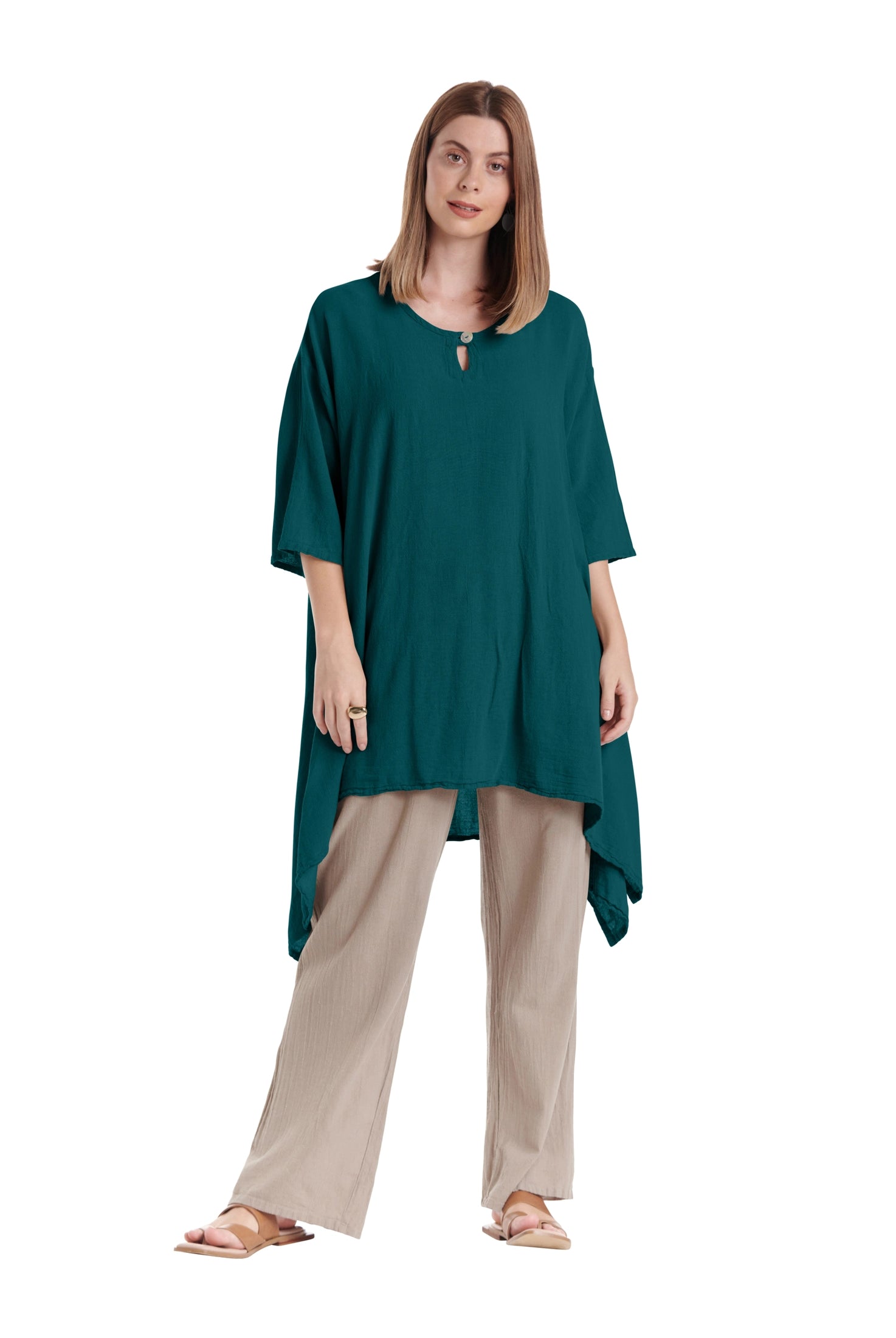 Bunny Cotton Gauze Blouse-Oh My Gauze