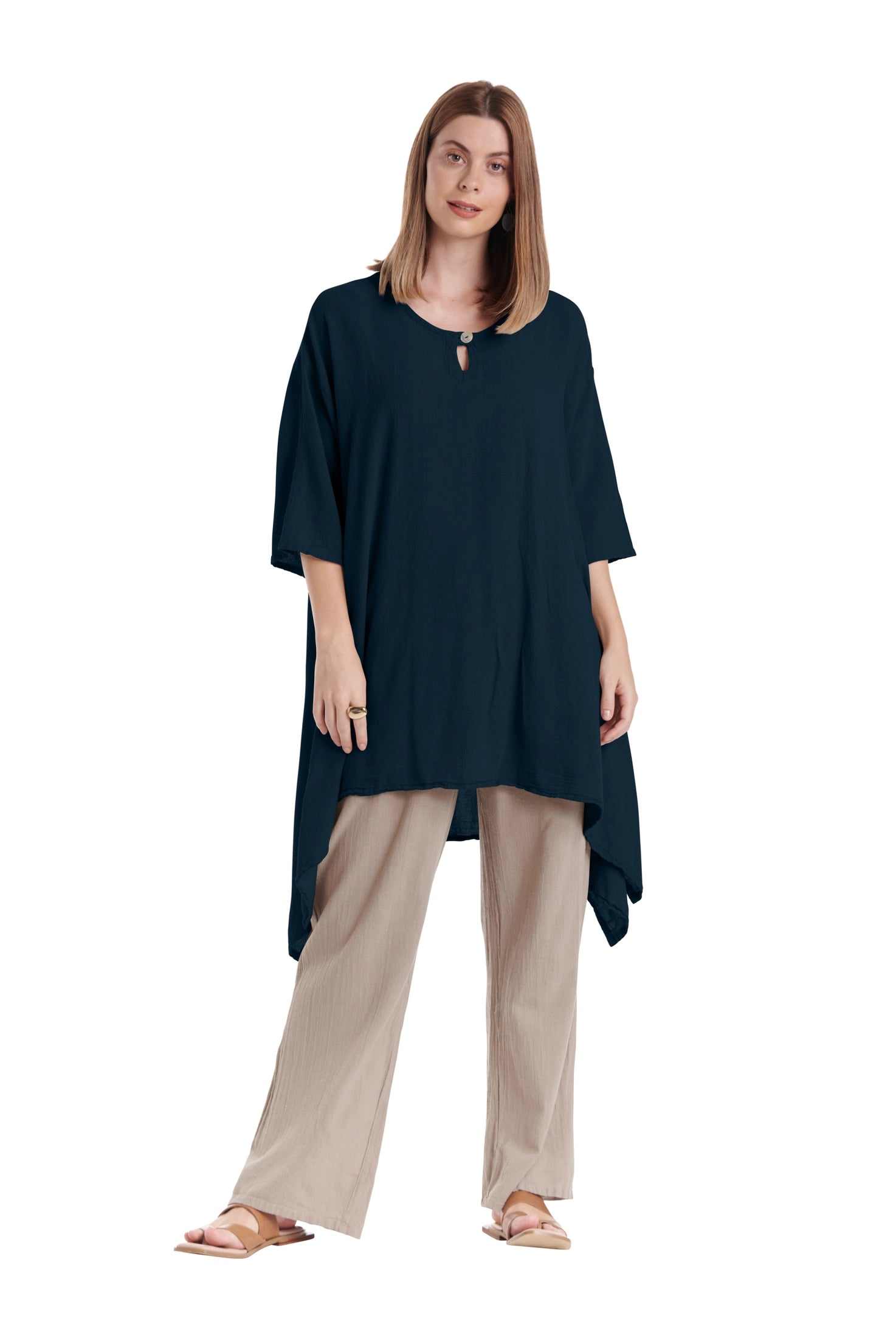 Bunny Cotton Gauze Blouse-Oh My Gauze