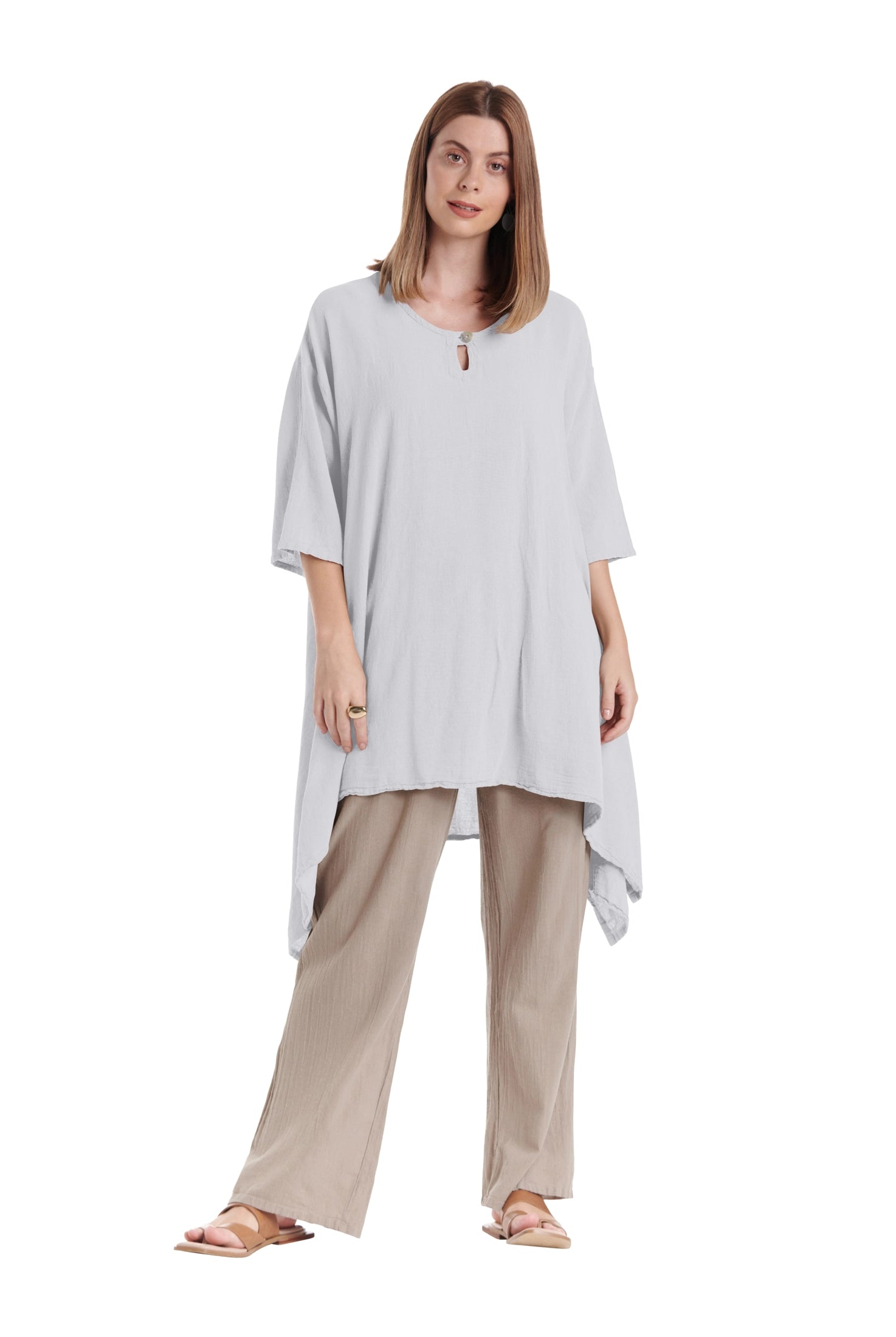 Bunny Cotton Gauze Blouse-Oh My Gauze