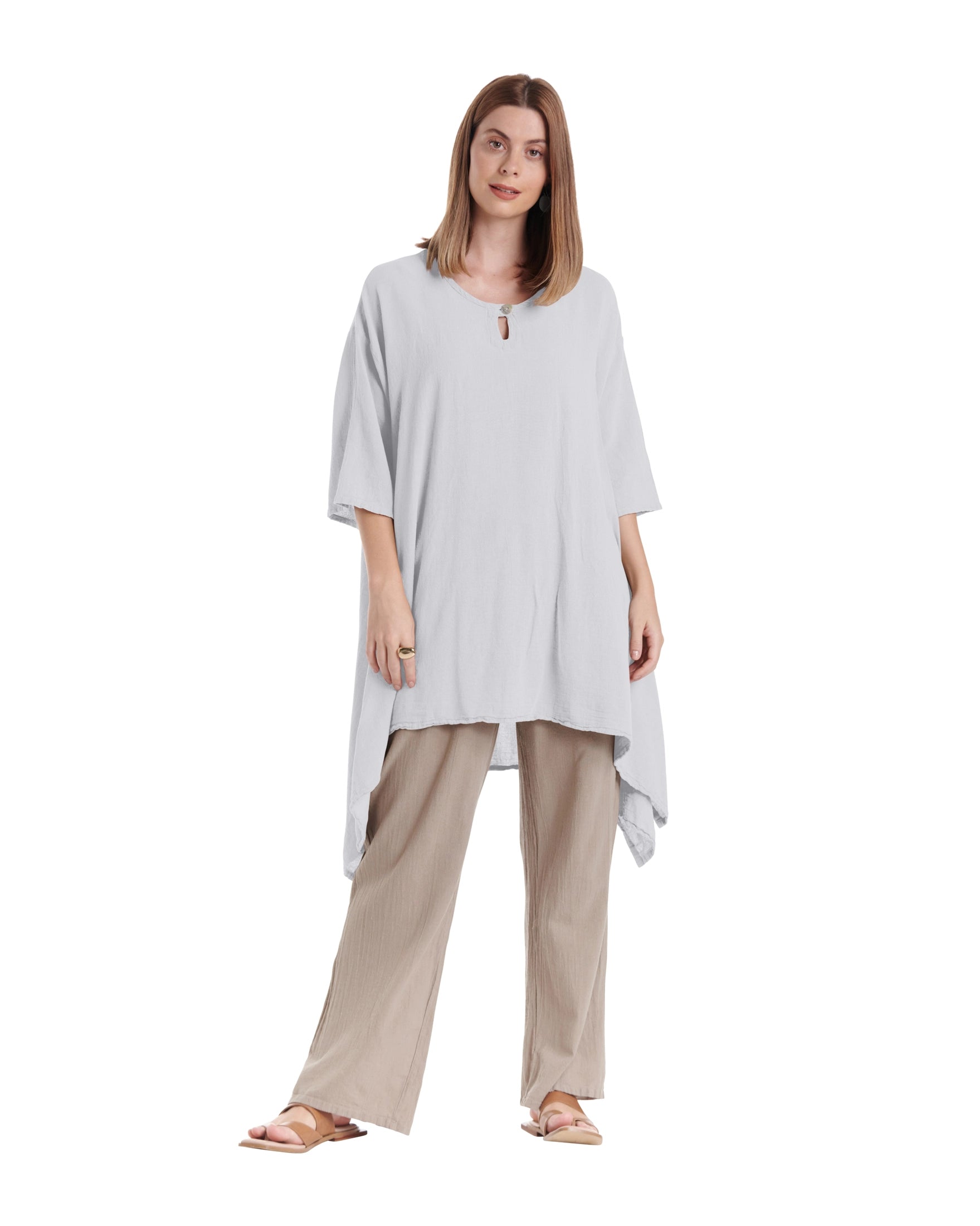 Bunny Cotton Gauze Blouse-Oh My Gauze