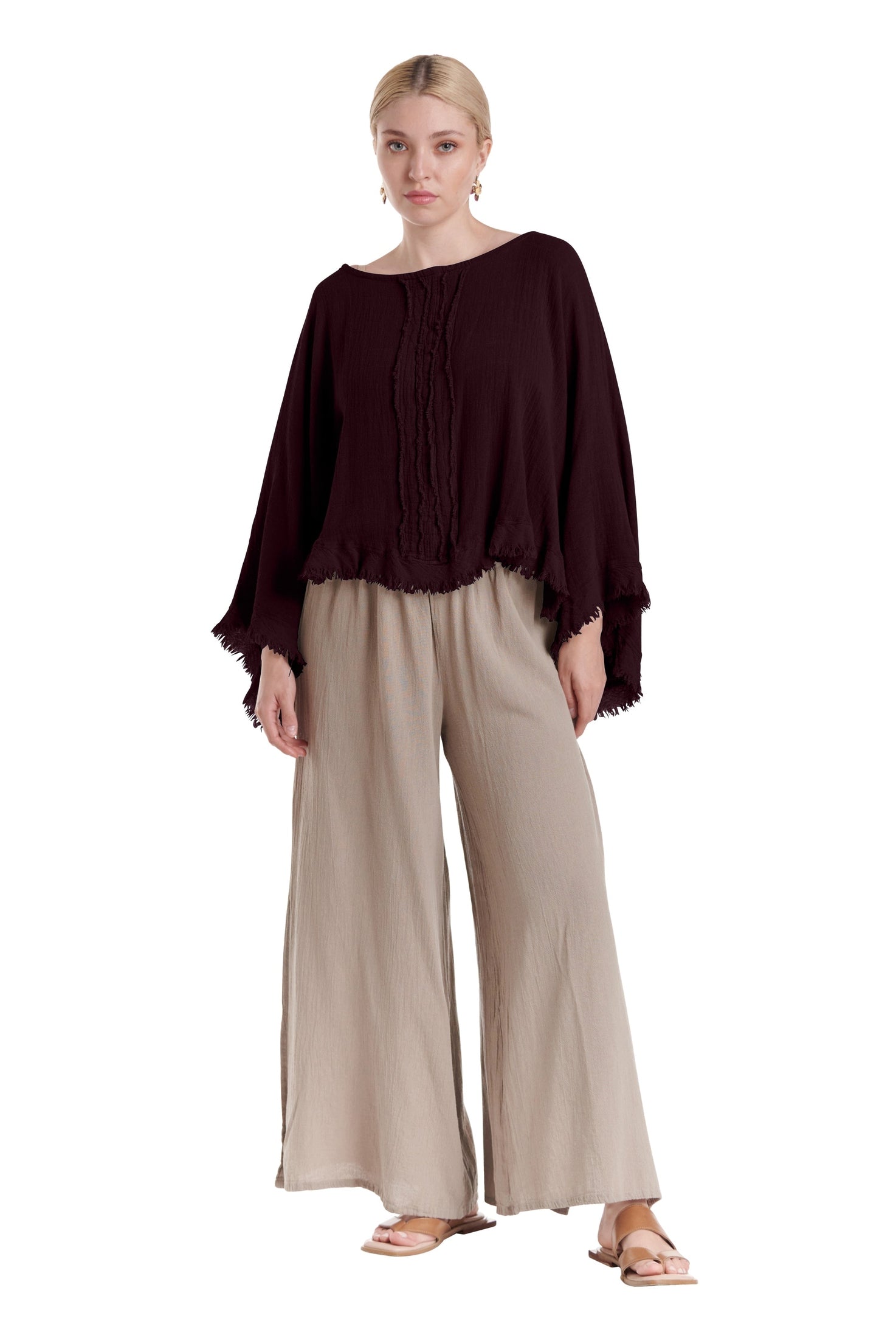 Calypso Cotton Gauze Blouse-Oh My Gauze