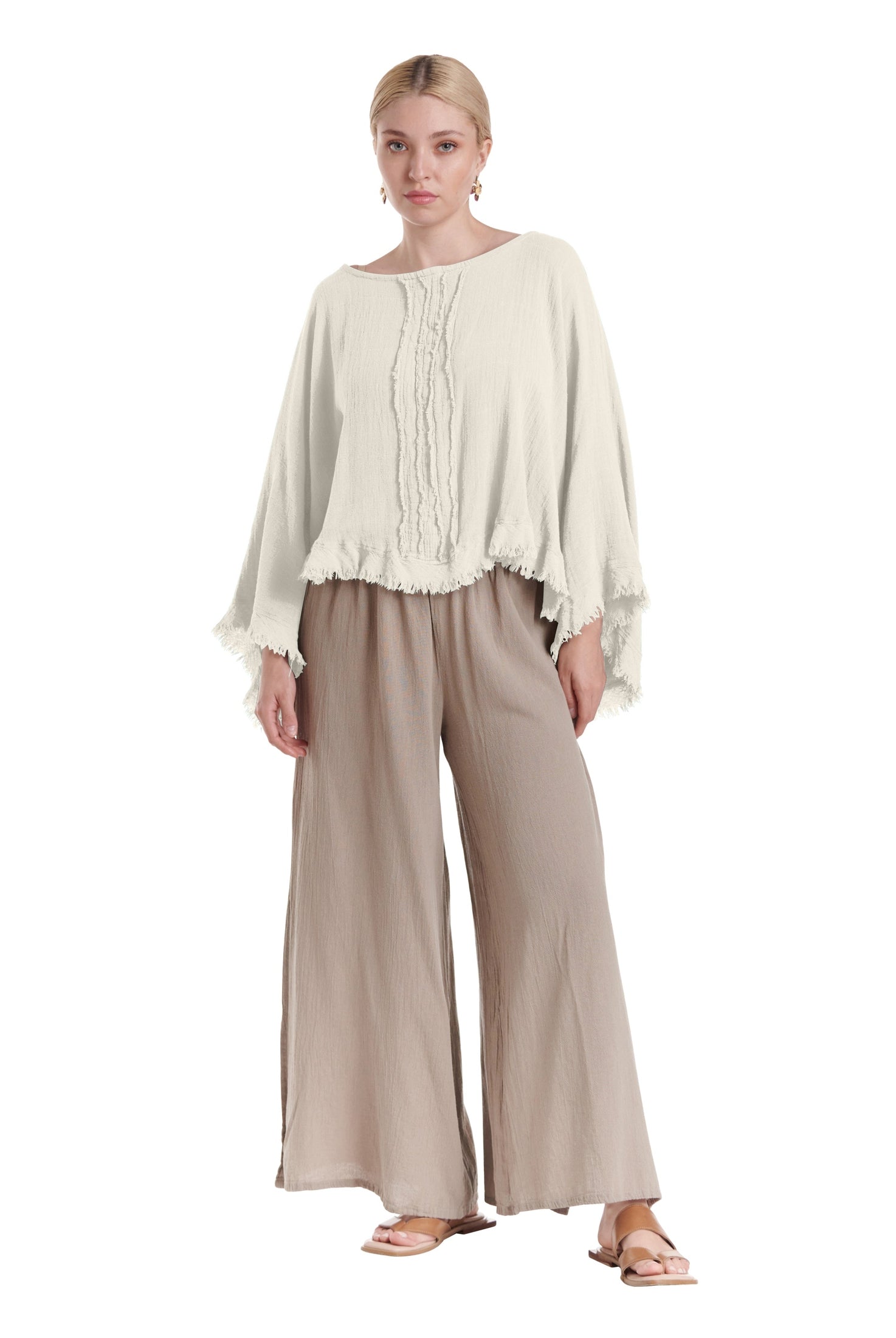 Calypso Cotton Gauze Blouse-Oh My Gauze