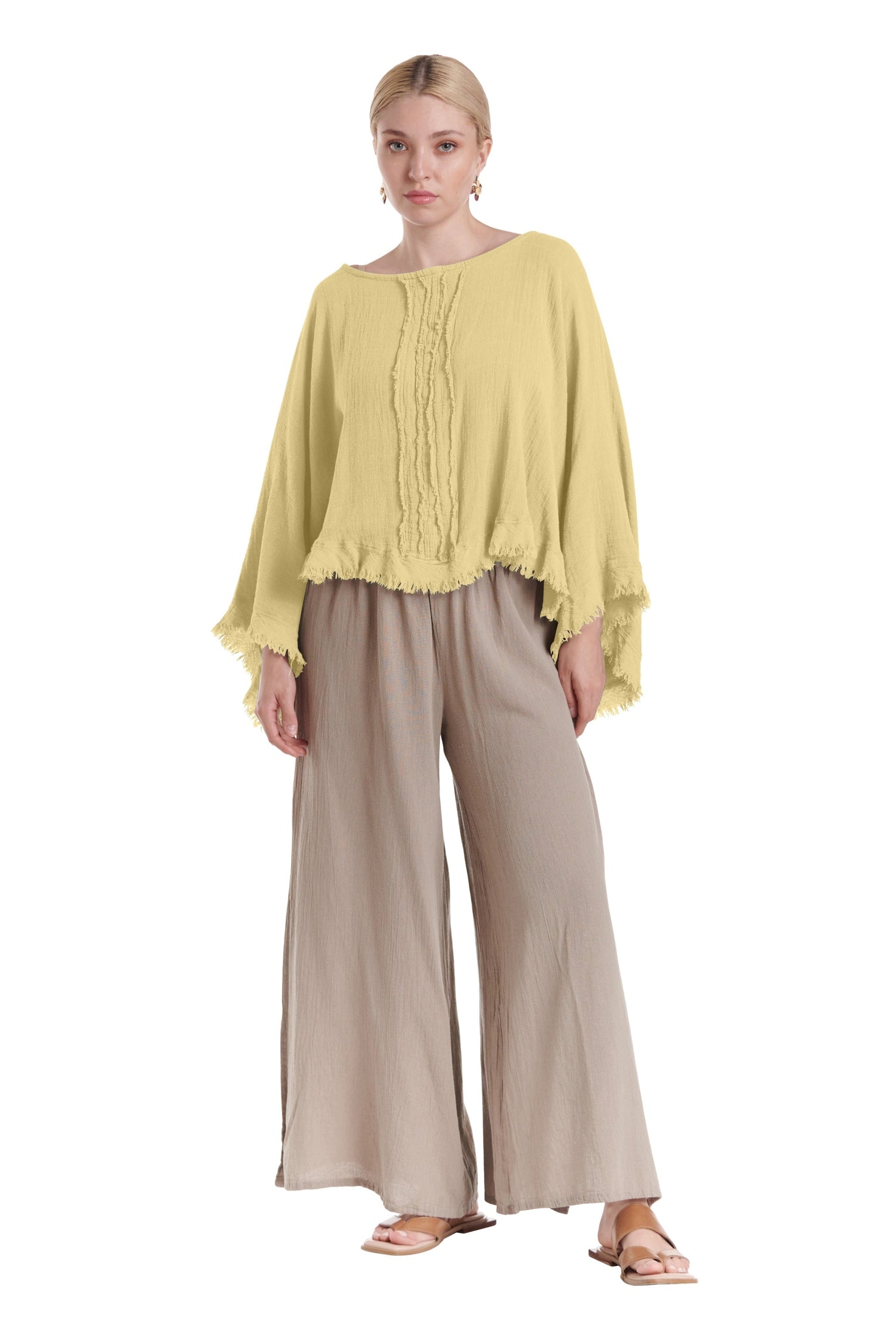 Calypso Cotton Gauze Blouse-Oh My Gauze