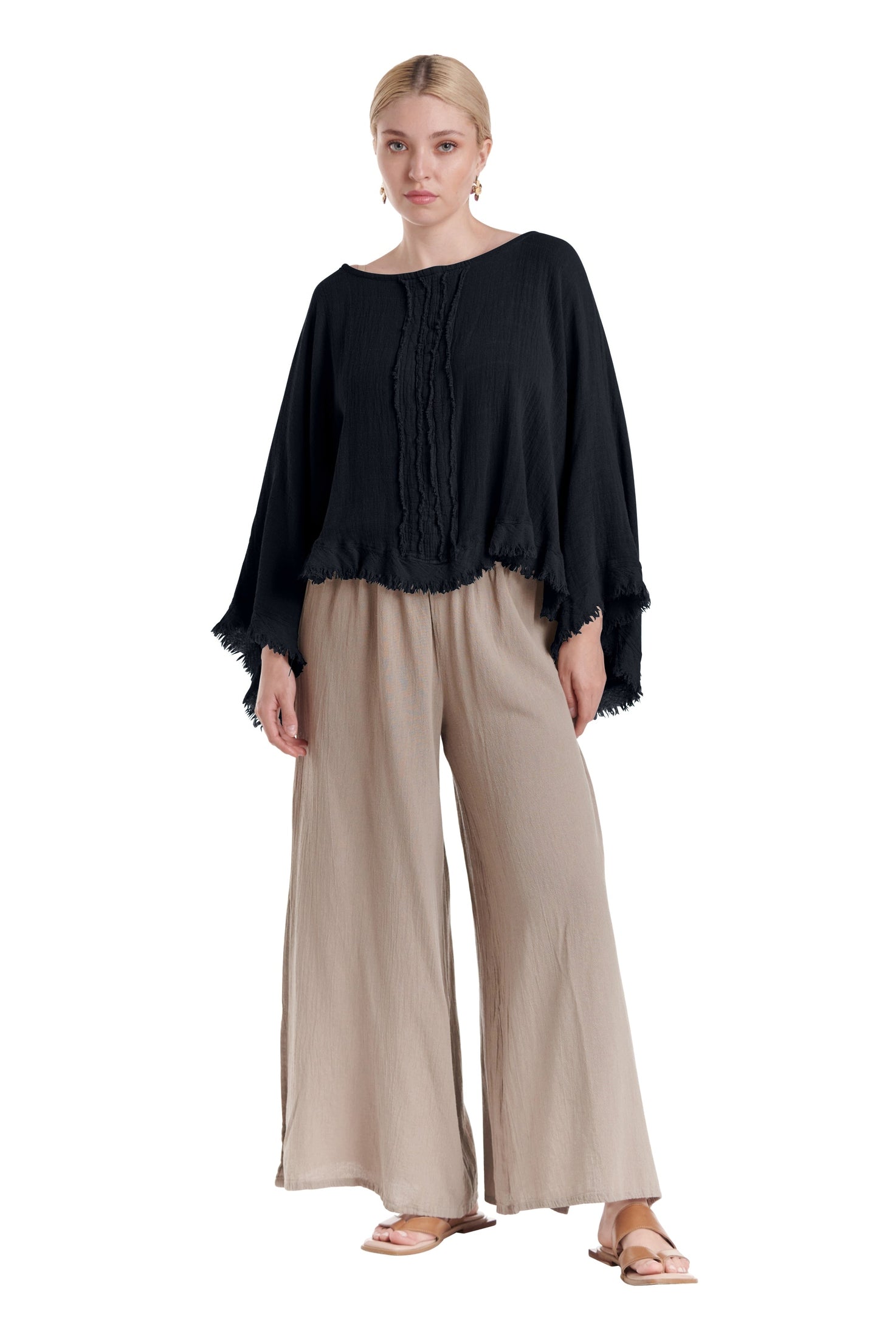 Calypso Cotton Gauze Blouse-Oh My Gauze