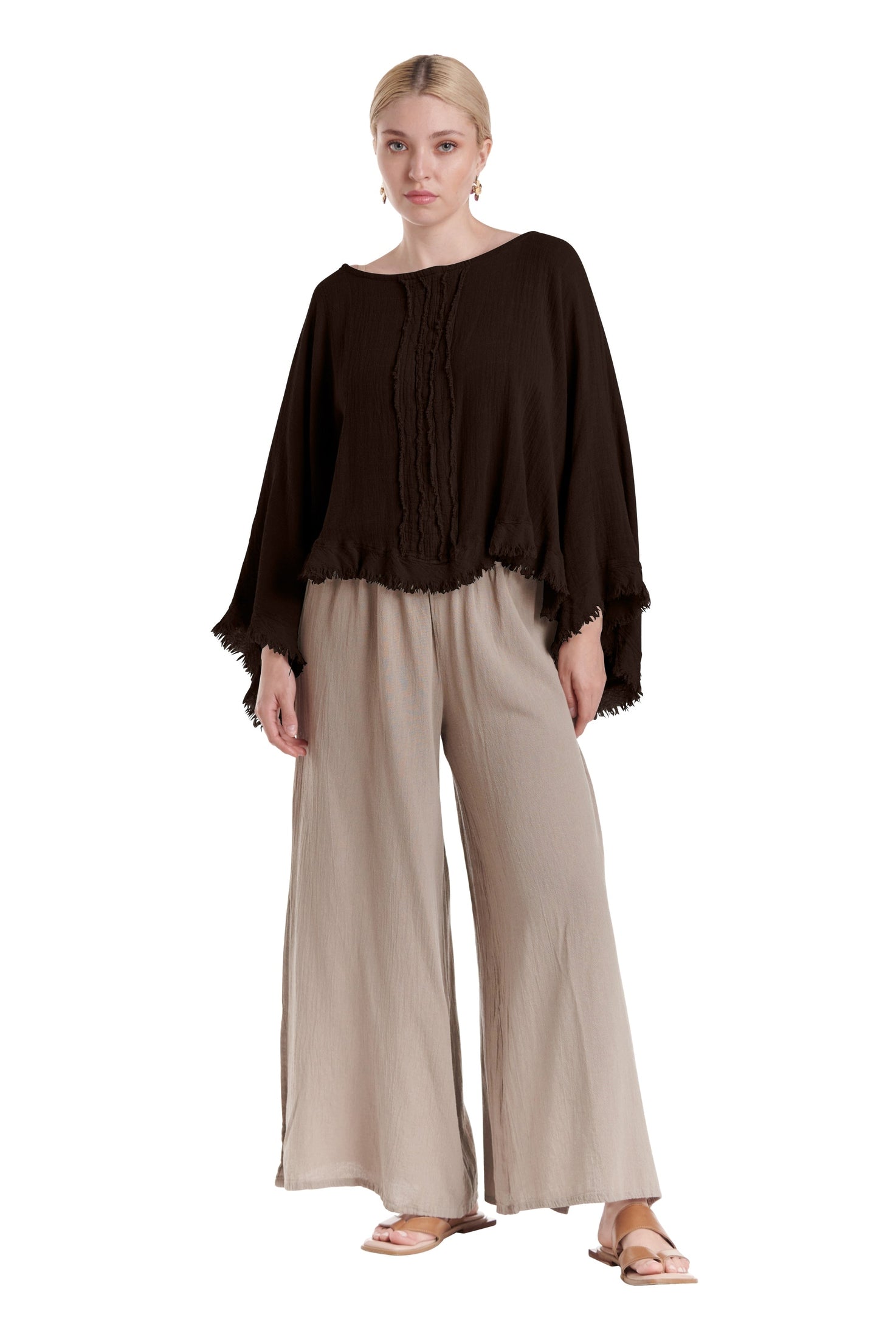 Calypso Cotton Gauze Blouse-Oh My Gauze