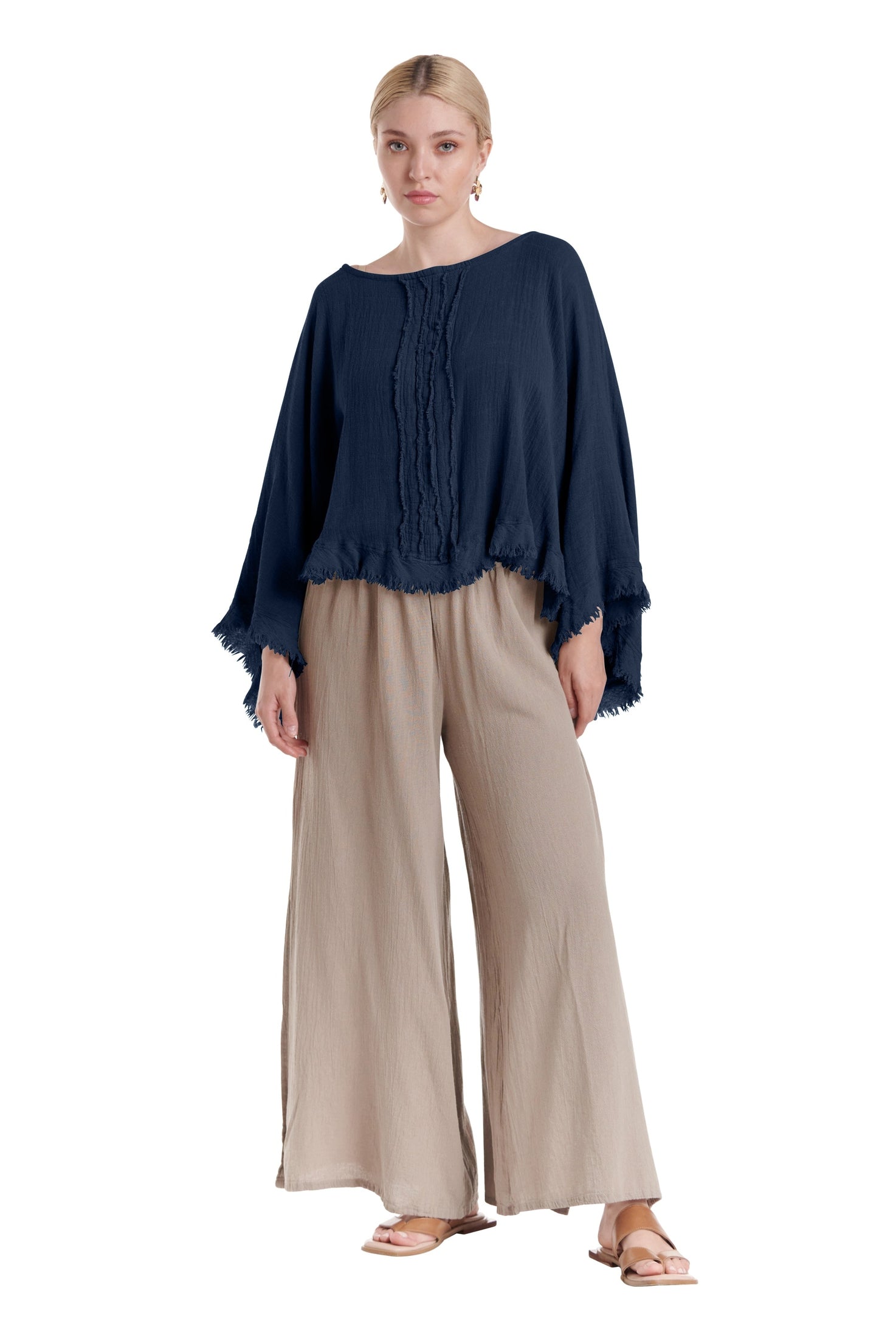 Calypso Cotton Gauze Blouse-Oh My Gauze