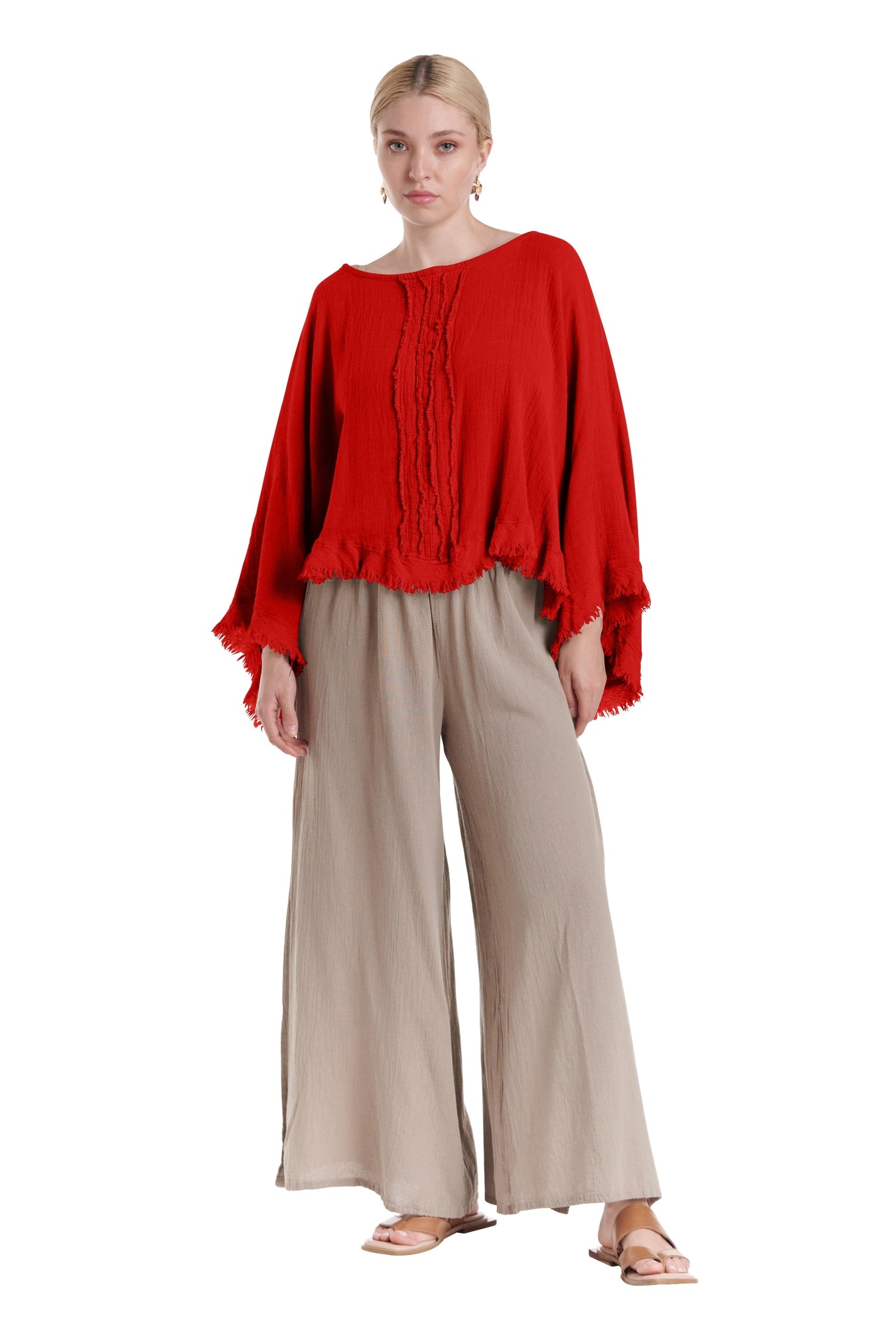 Calypso Cotton Gauze Blouse-Oh My Gauze