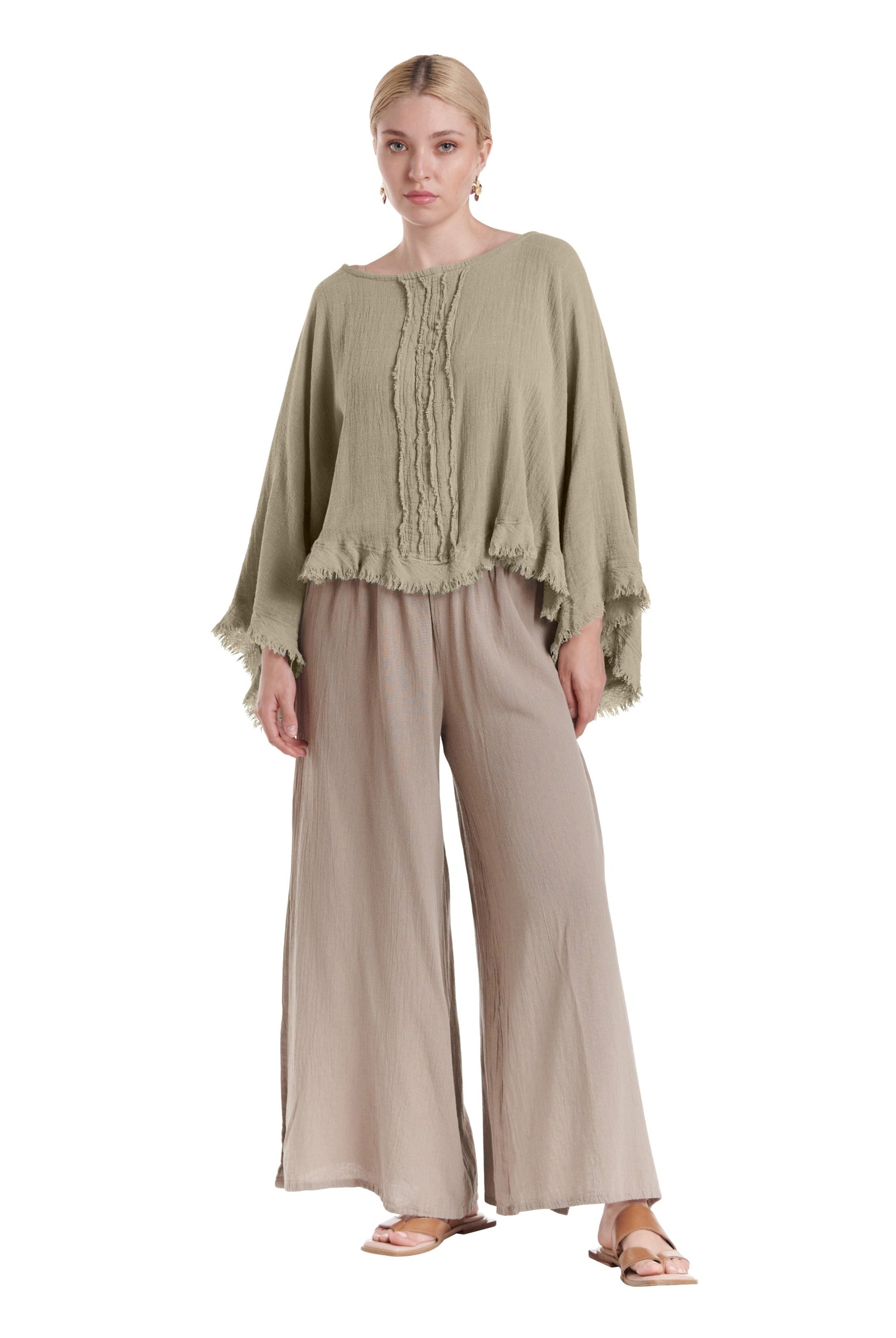 Calypso Cotton Gauze Blouse-Oh My Gauze