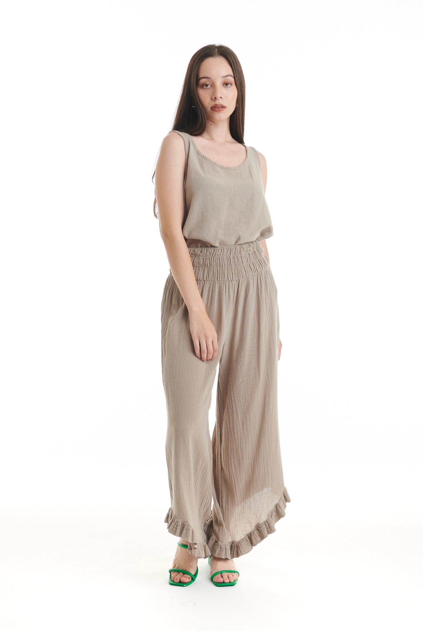 Cha Cha Cotton Gauze Pants - New-Oh My Gauze