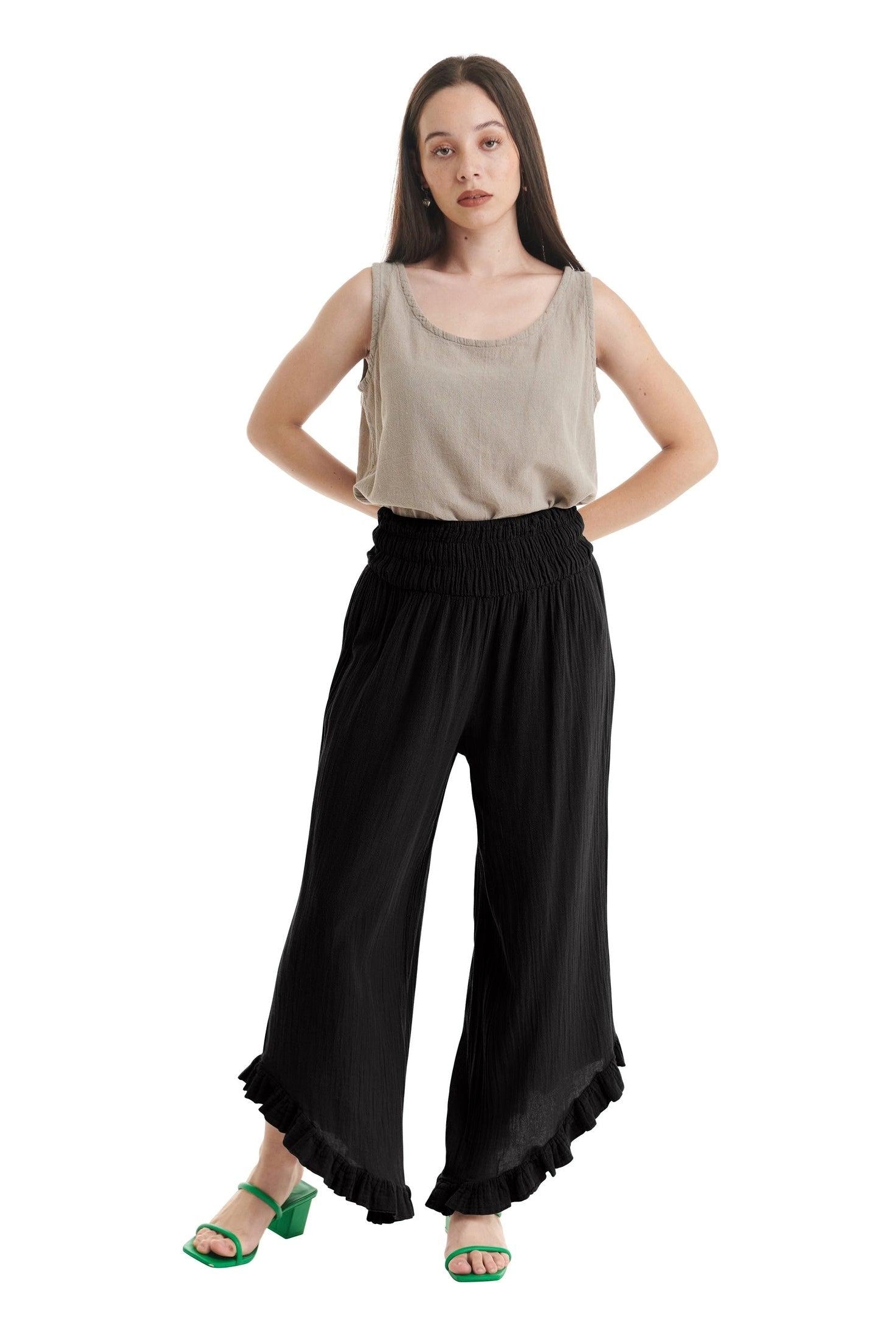 Cha Cha Cotton Gauze Pants-Oh My Gauze