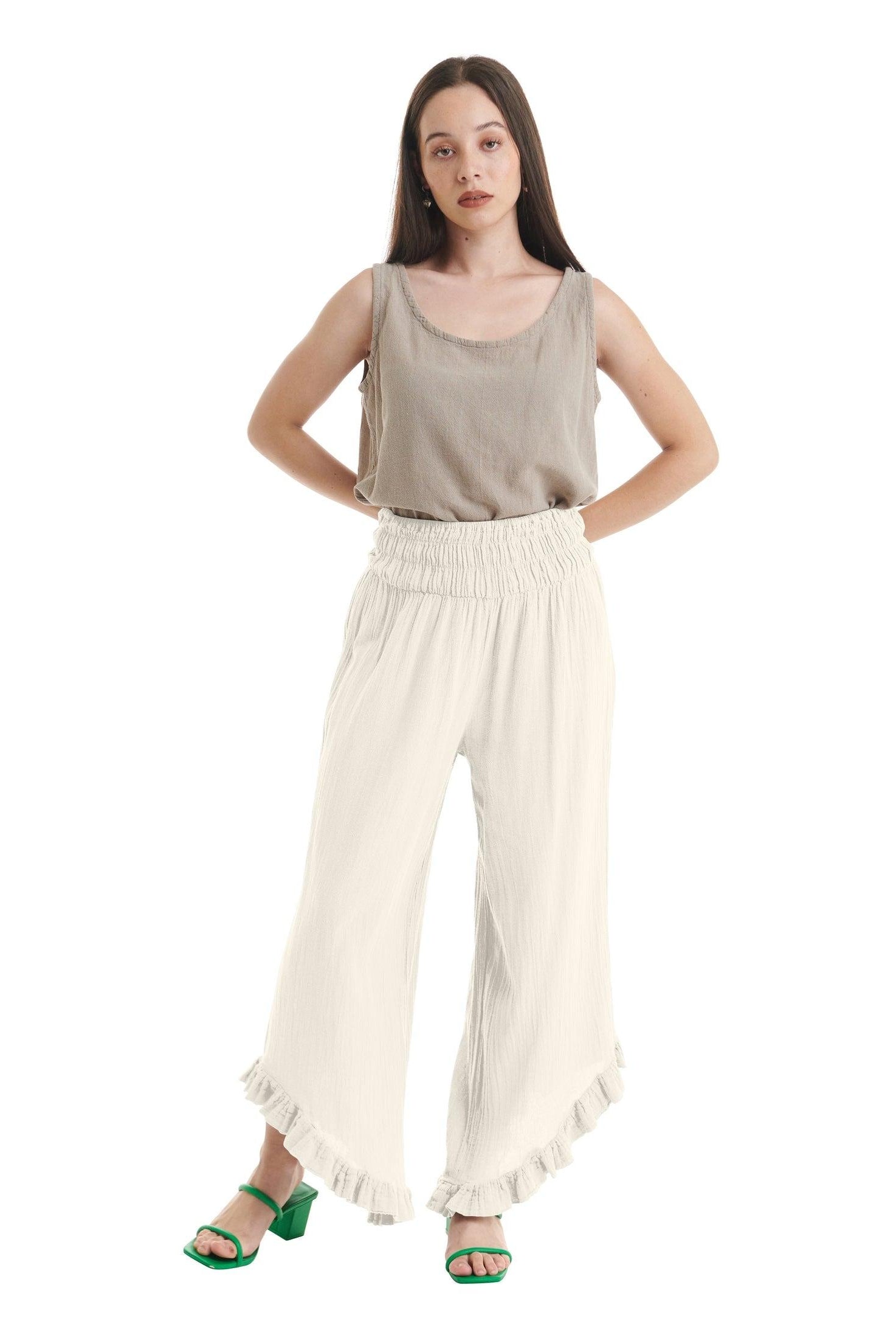 Cha Cha Cotton Gauze Pants-Oh My Gauze