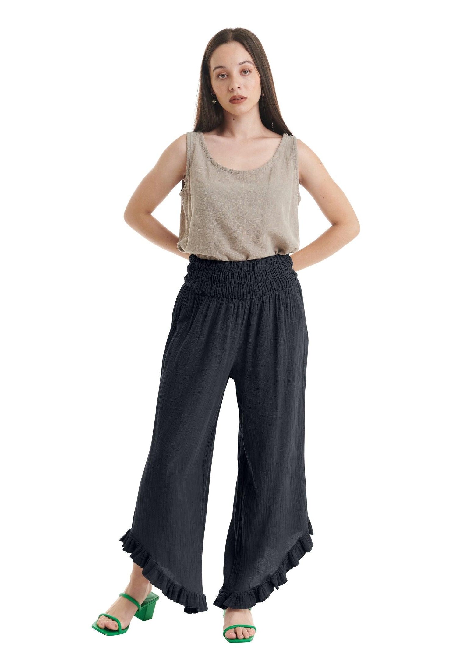 Cha Cha Cotton Gauze Pants-Oh My Gauze