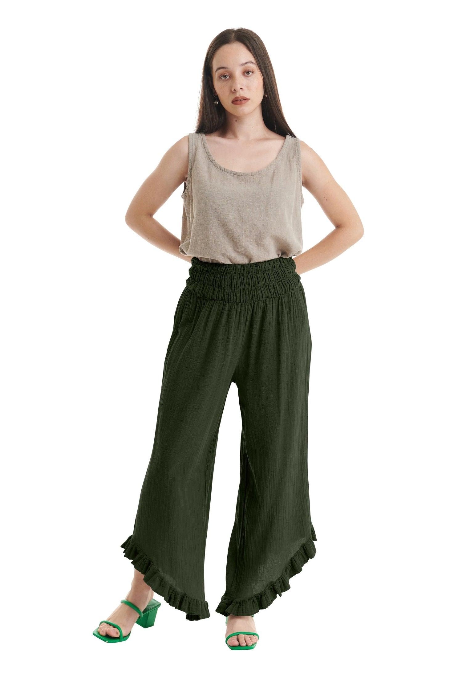 Cha Cha Cotton Gauze Pants-Oh My Gauze