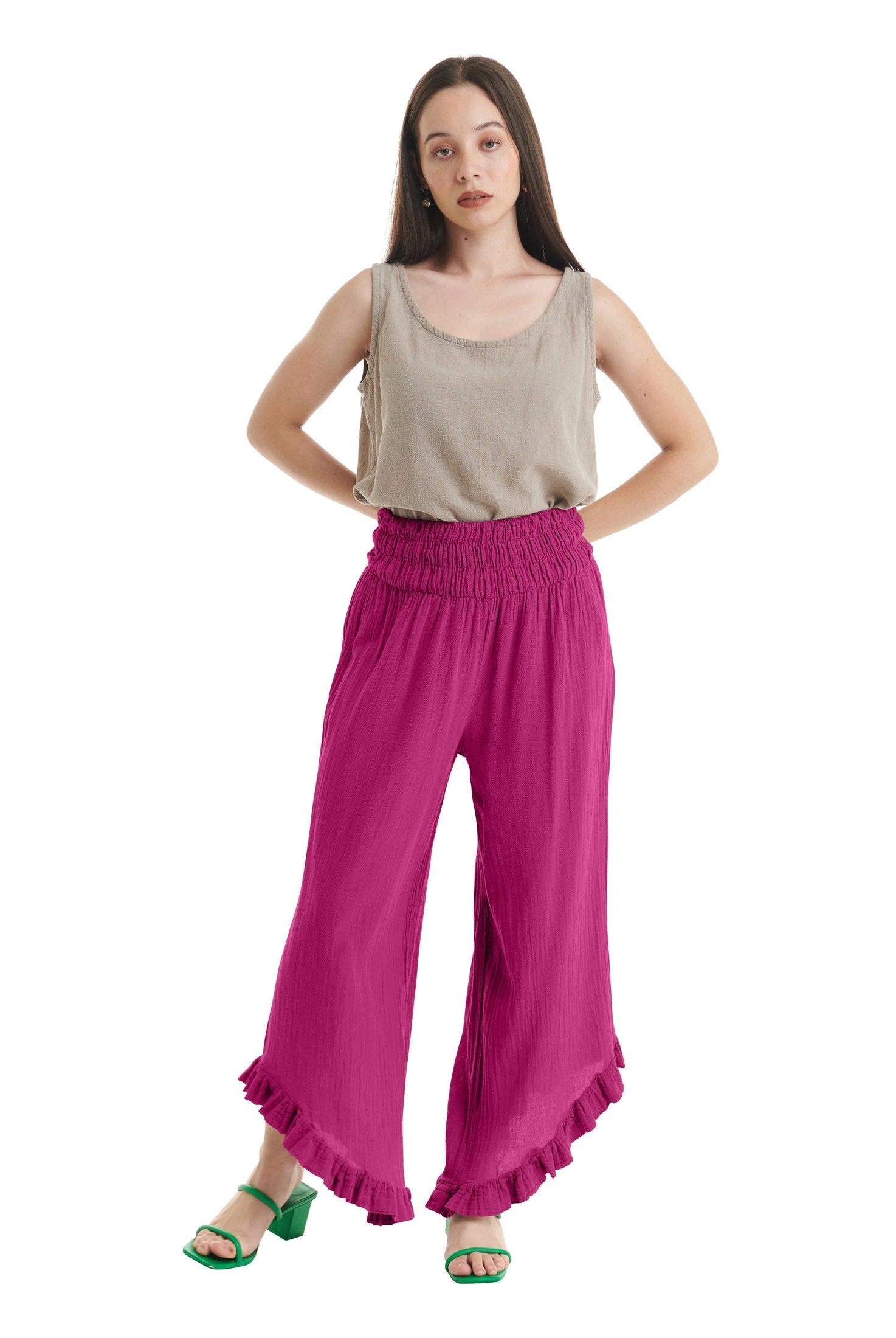 Cha Cha Cotton Gauze Pants-Oh My Gauze