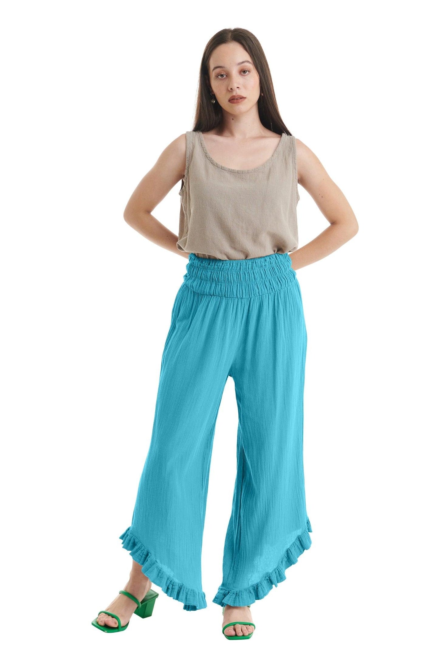 Cha Cha Cotton Gauze Pants-Oh My Gauze