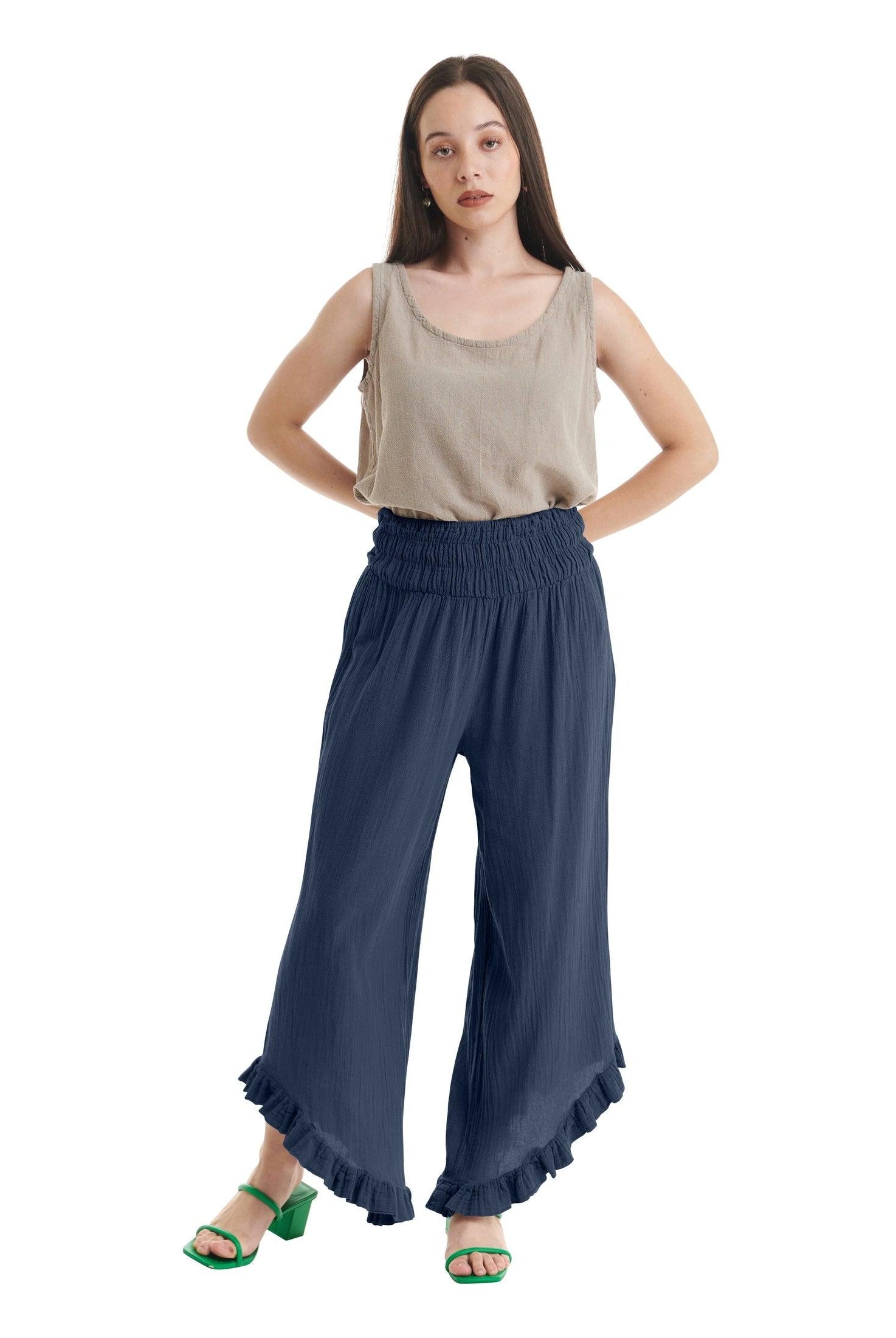 Cha Cha Cotton Gauze Pants-Oh My Gauze