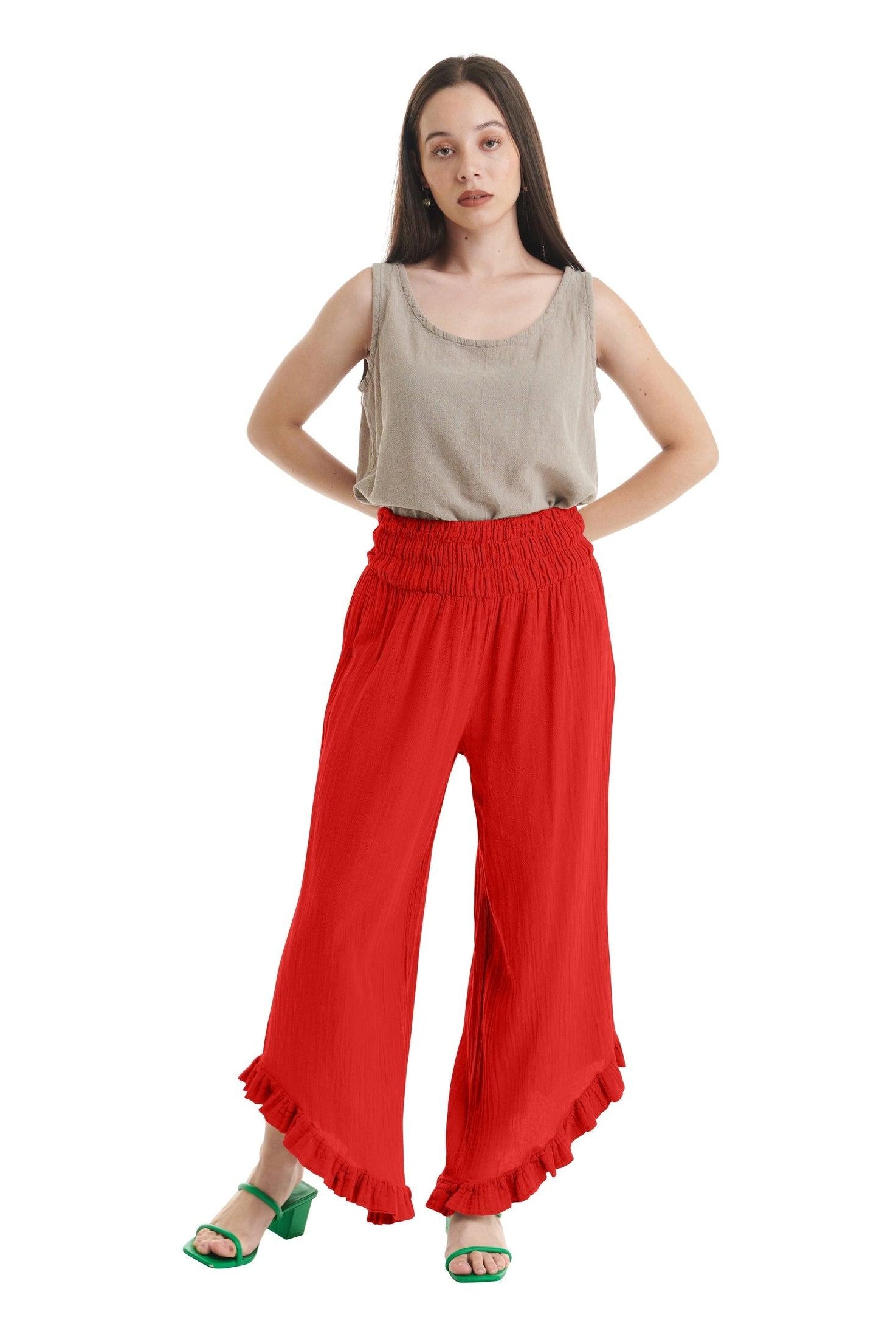 Cha Cha Cotton Gauze Pants-Oh My Gauze