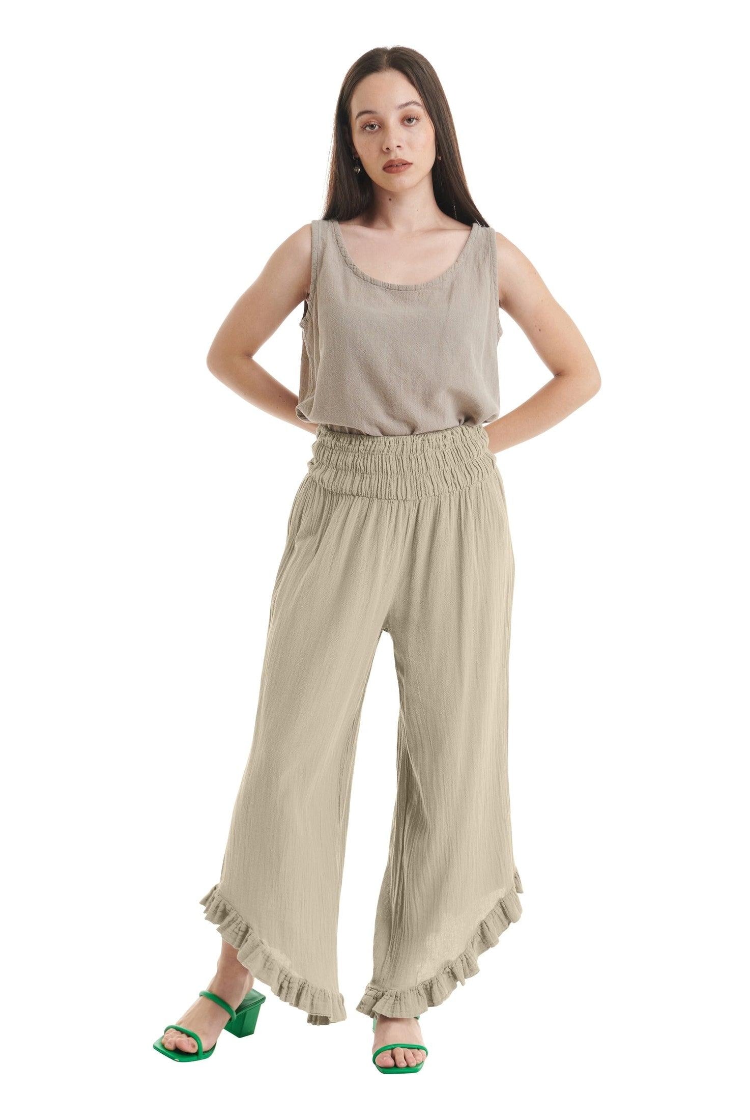 Cha Cha Cotton Gauze Pants-Oh My Gauze