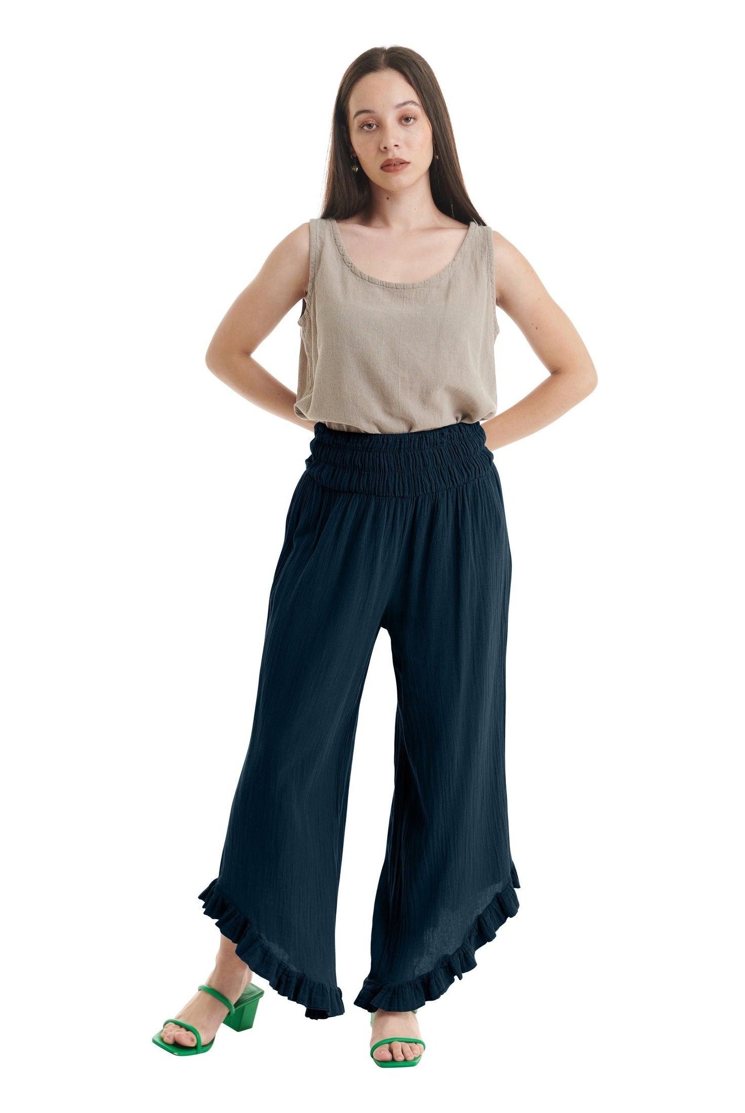 Cha Cha Cotton Gauze Pants-Oh My Gauze