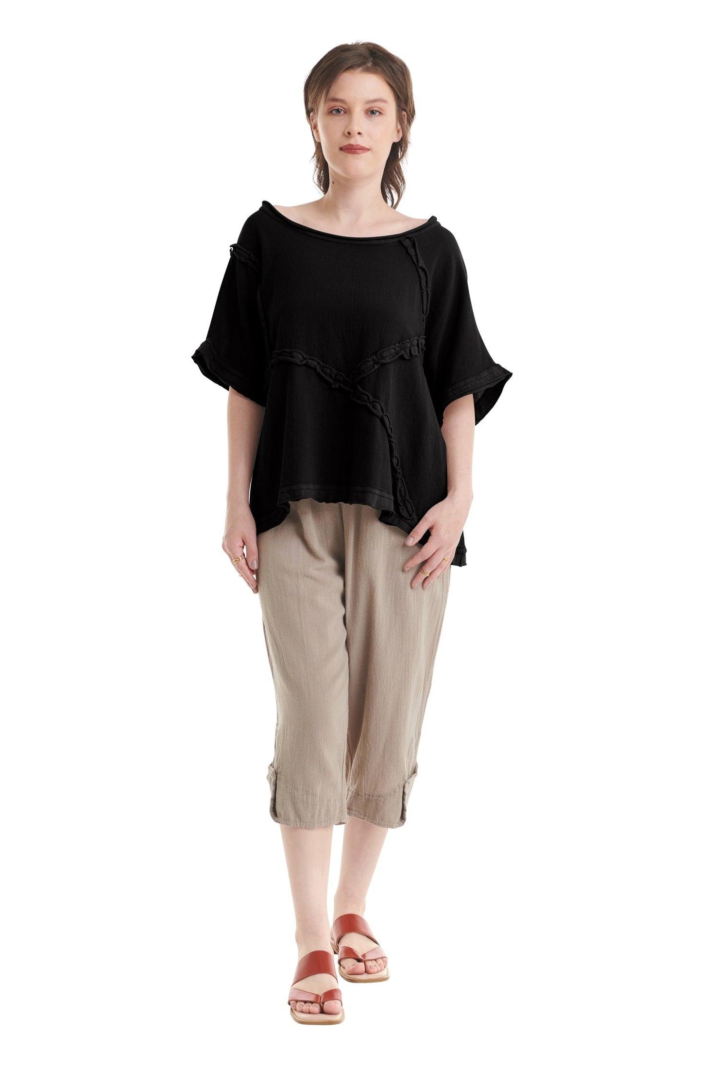 Chappy Cotton Gauze Blouse-Oh My Gauze