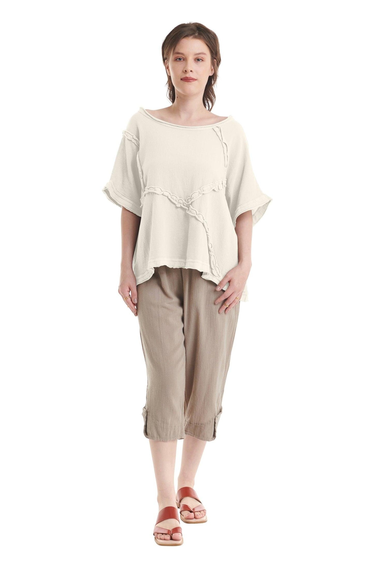 Chappy Cotton Gauze Blouse-Oh My Gauze