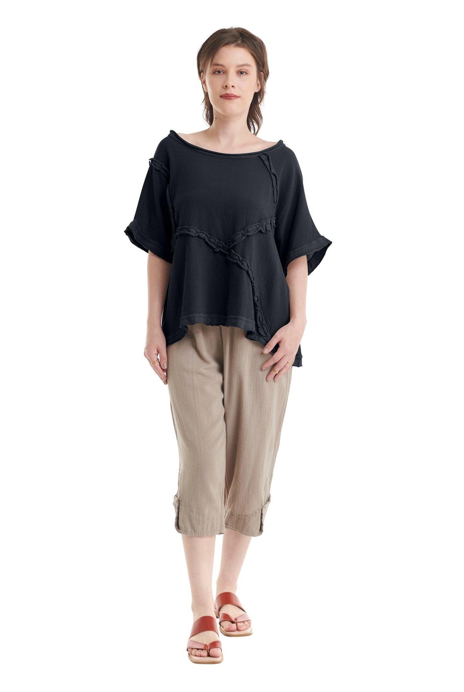Chappy Cotton Gauze Blouse-Oh My Gauze