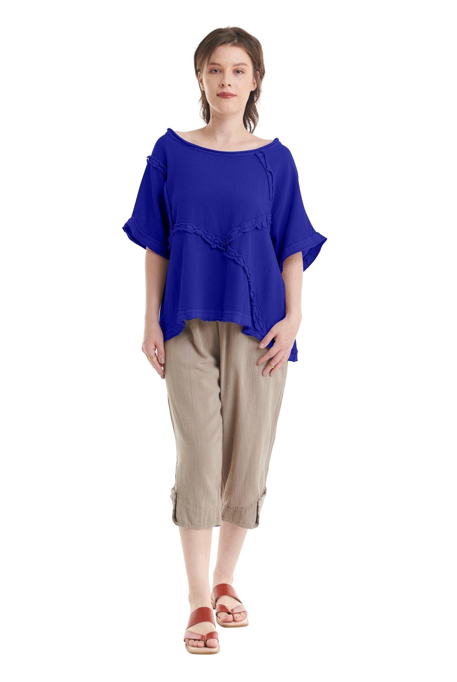 Chappy Cotton Gauze Blouse-Oh My Gauze