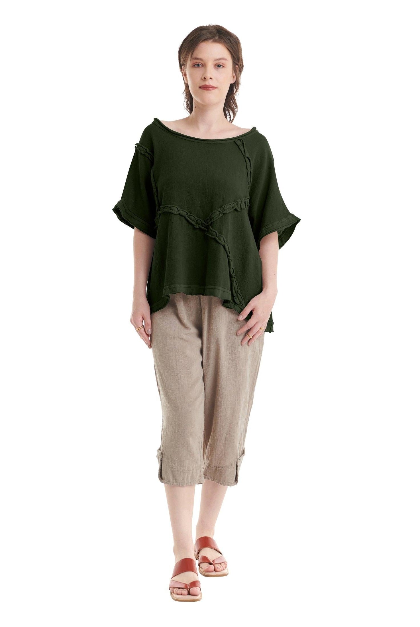 Chappy Cotton Gauze Blouse-Oh My Gauze