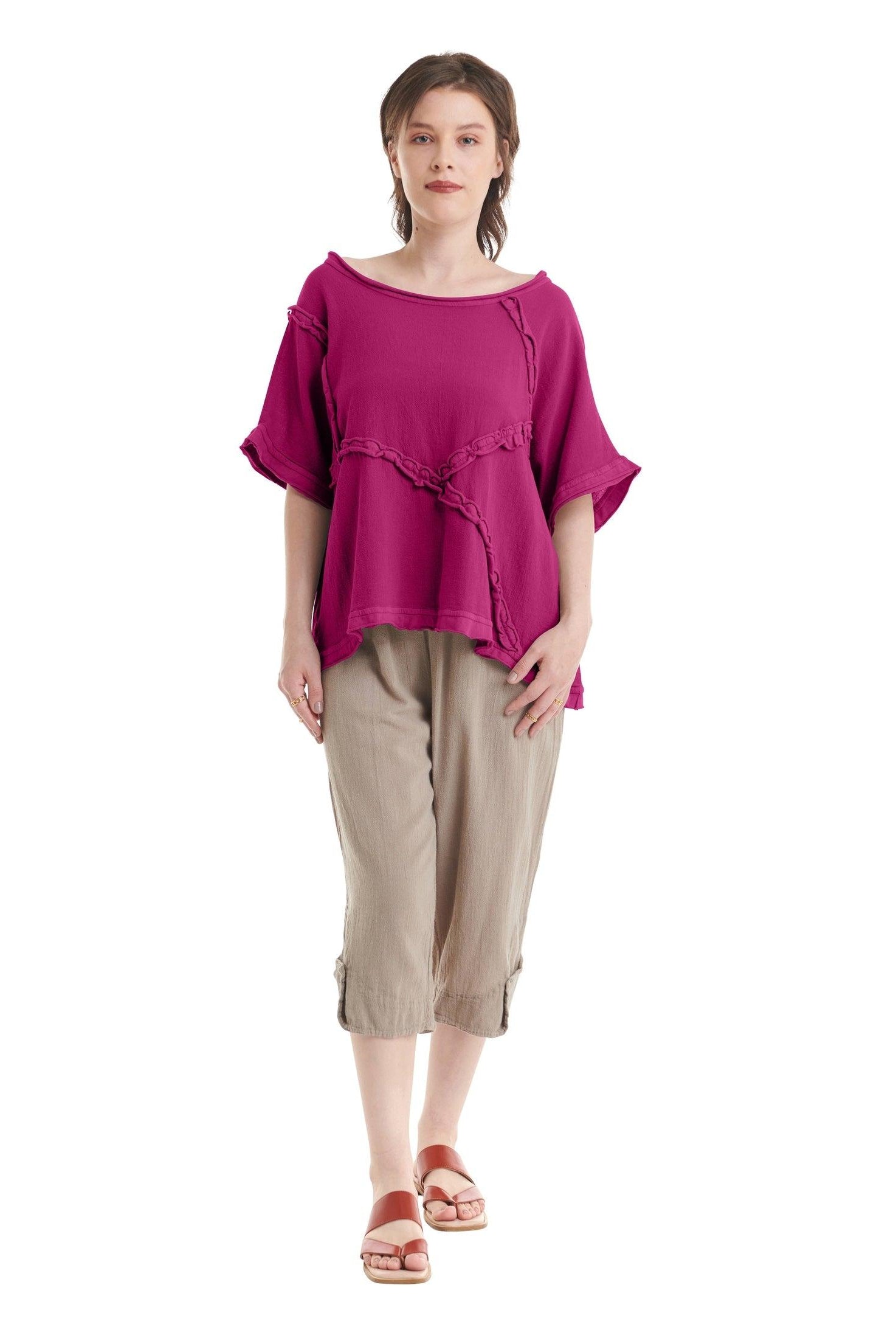 Chappy Cotton Gauze Blouse-Oh My Gauze
