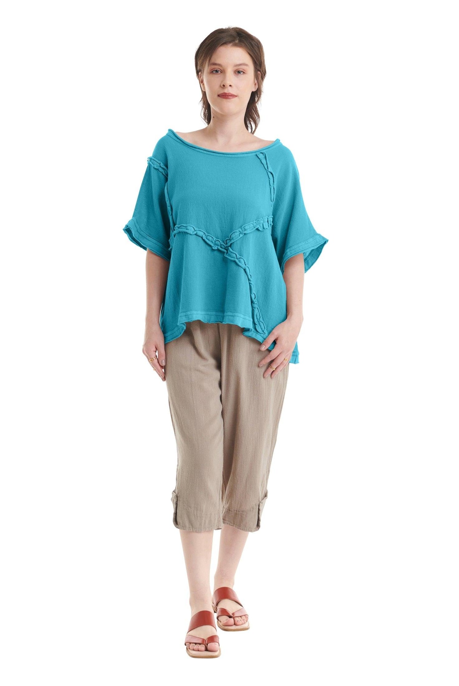 Chappy Cotton Gauze Blouse-Oh My Gauze