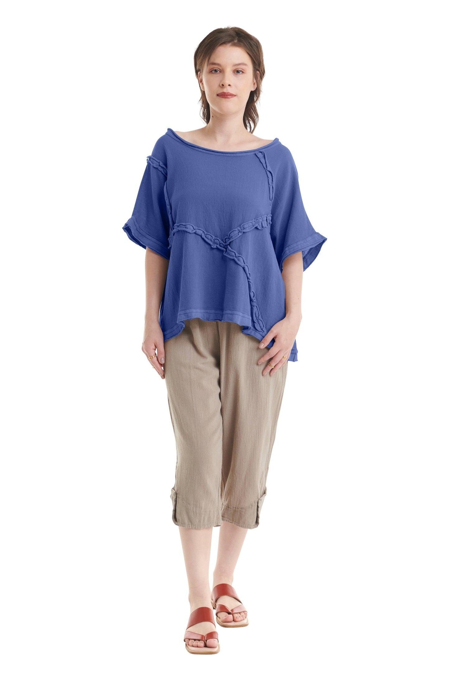 Chappy Cotton Gauze Blouse-Oh My Gauze